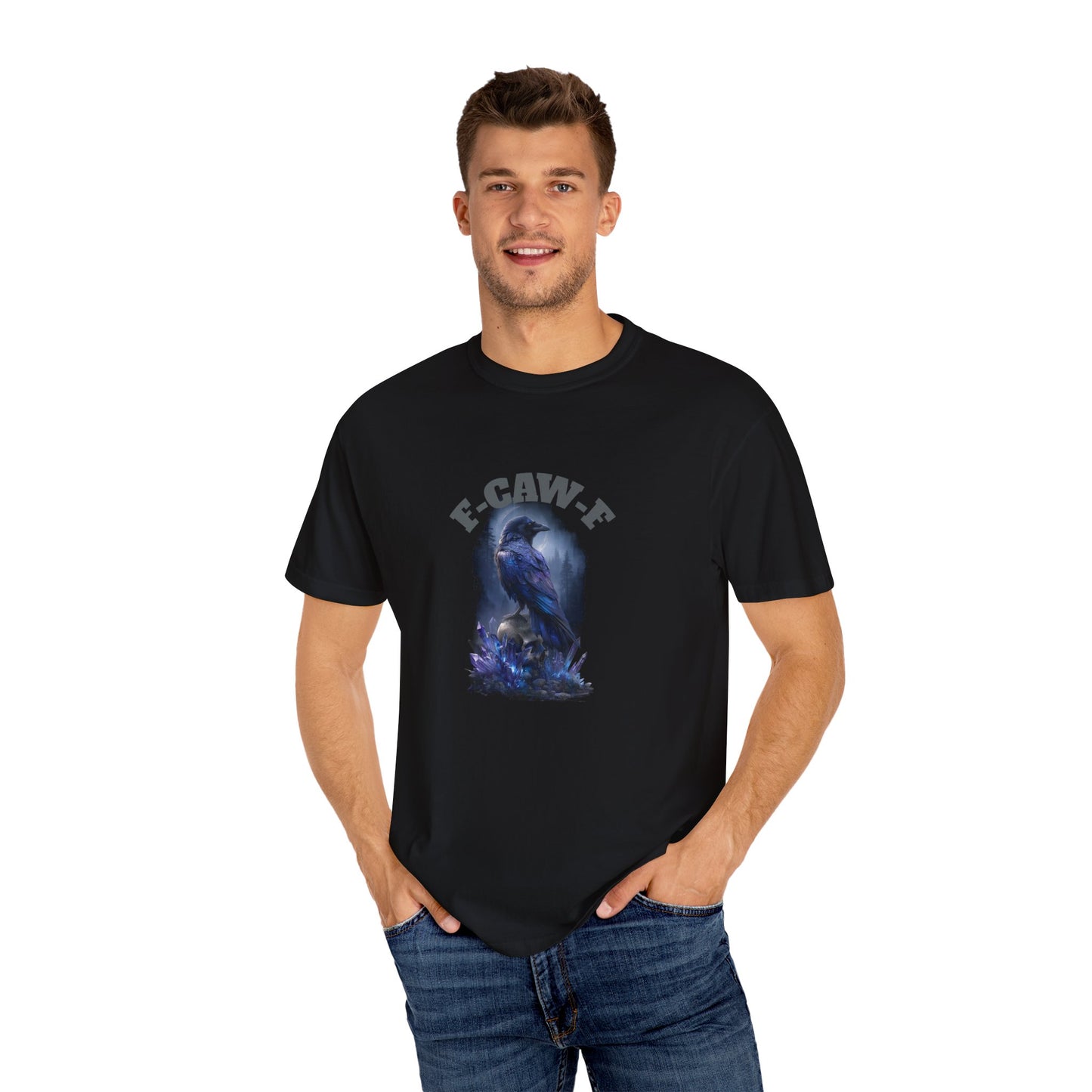 F-CAW-F Unisex Garment-Dyed T-Shirt, Festival Shirt, Graphic Tee, Casual Wear, Unique Gift, Eco-Friendly Fashion