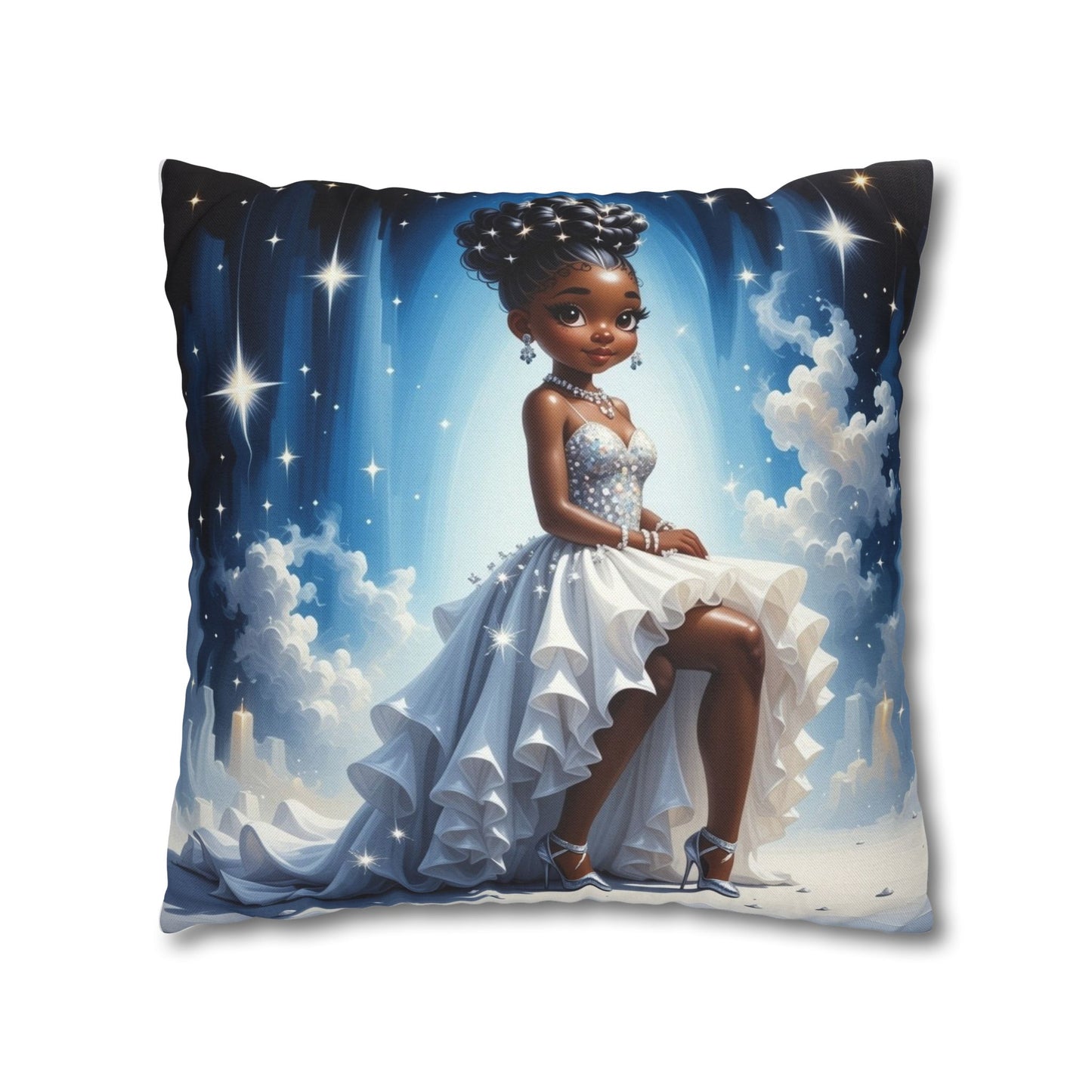 Dreamy Princess Square Pillowcase - Elegant Home Decor