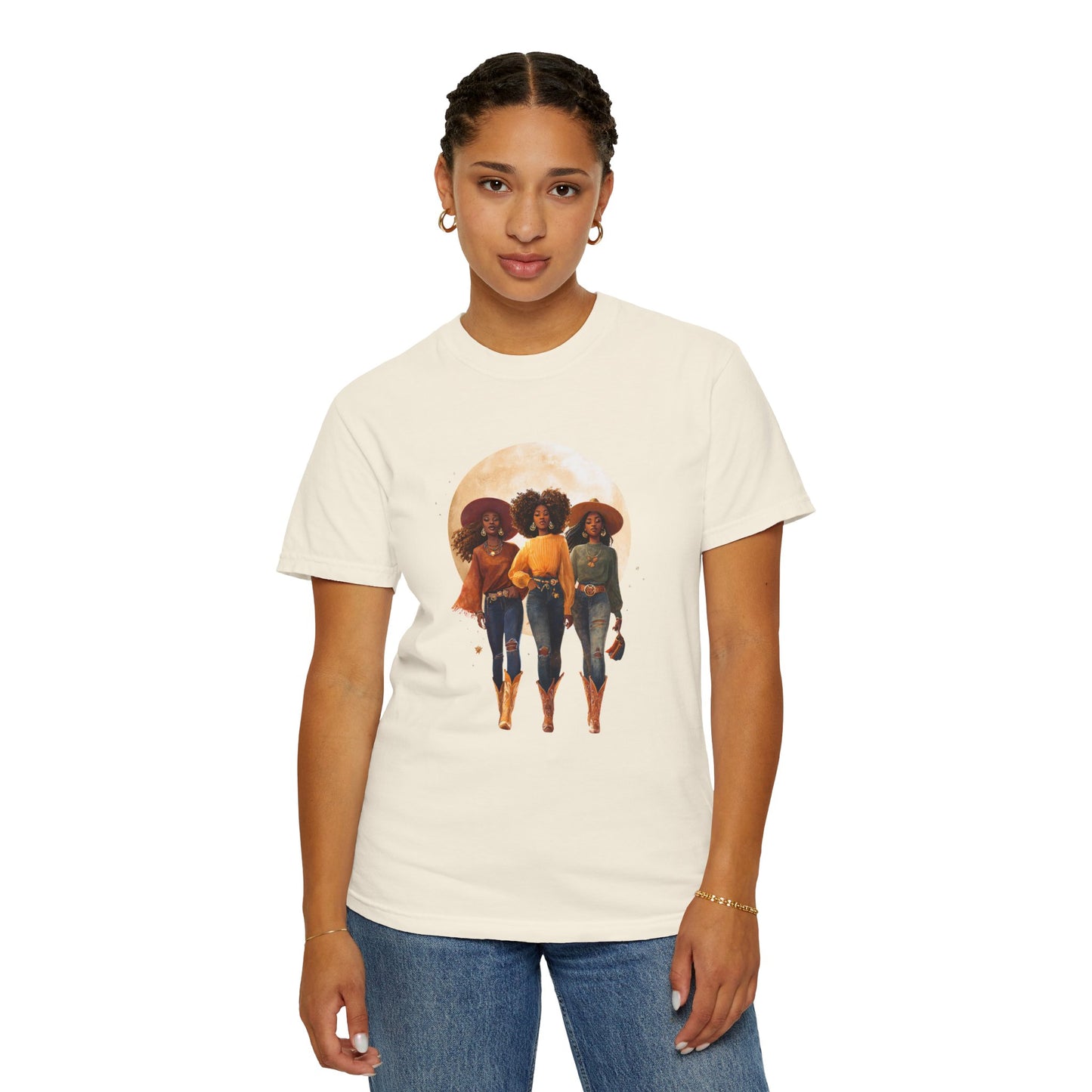 Cowgirls of the West, Unisex Garment-Dyed T-shirt