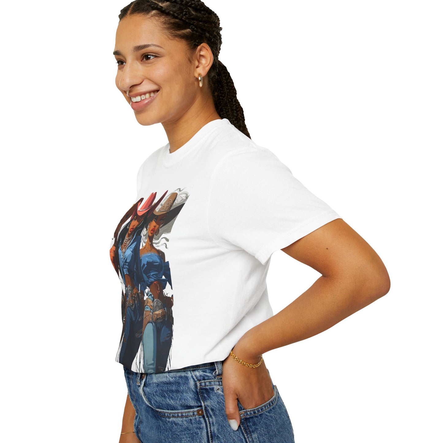 “Yeehaw & Unbothered” Trio Graphic T-Shirt – Western Rodeo Style Tee