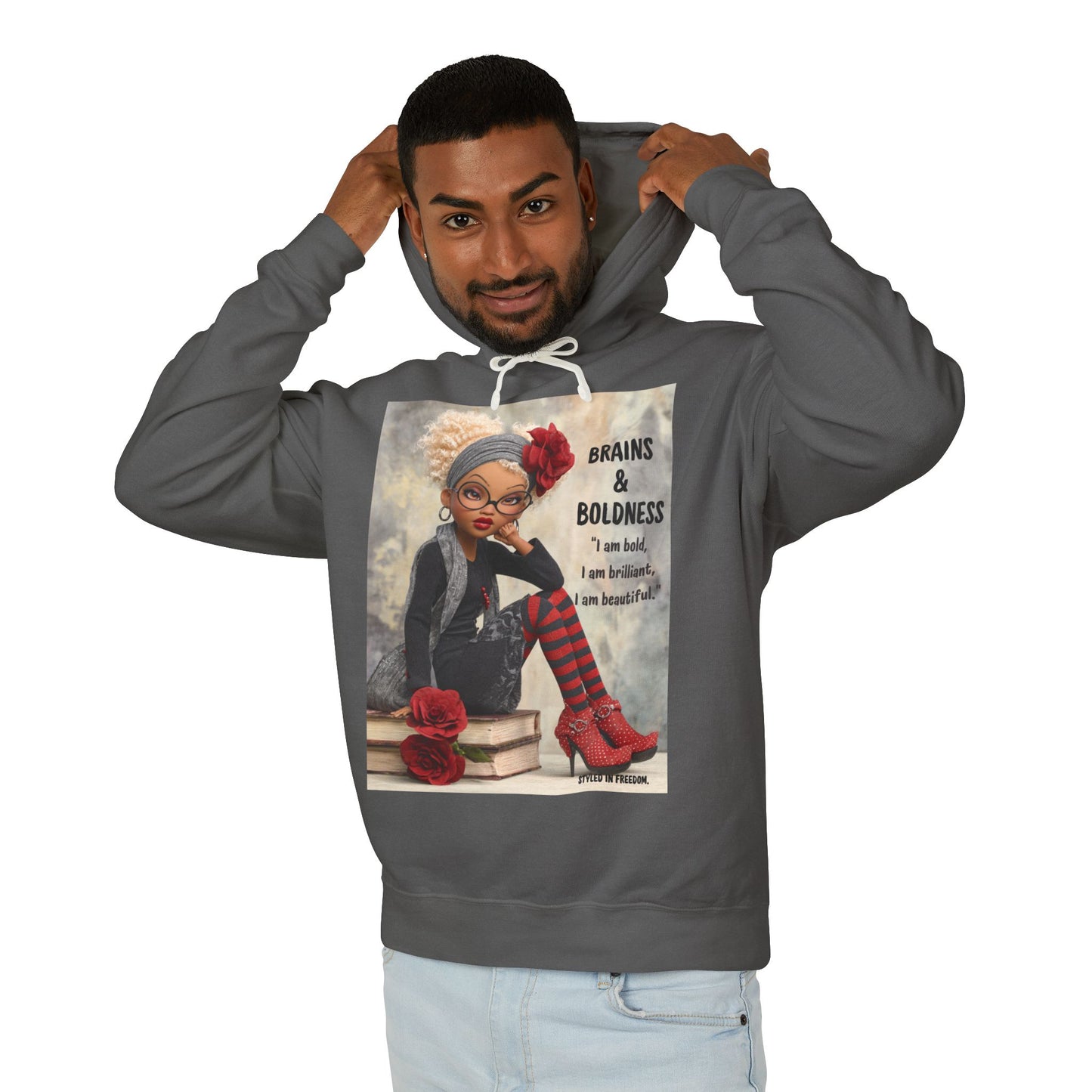 LIMITED EDITION | Storybook Scholar Doll Hoodie — “Smart is Stylish.”