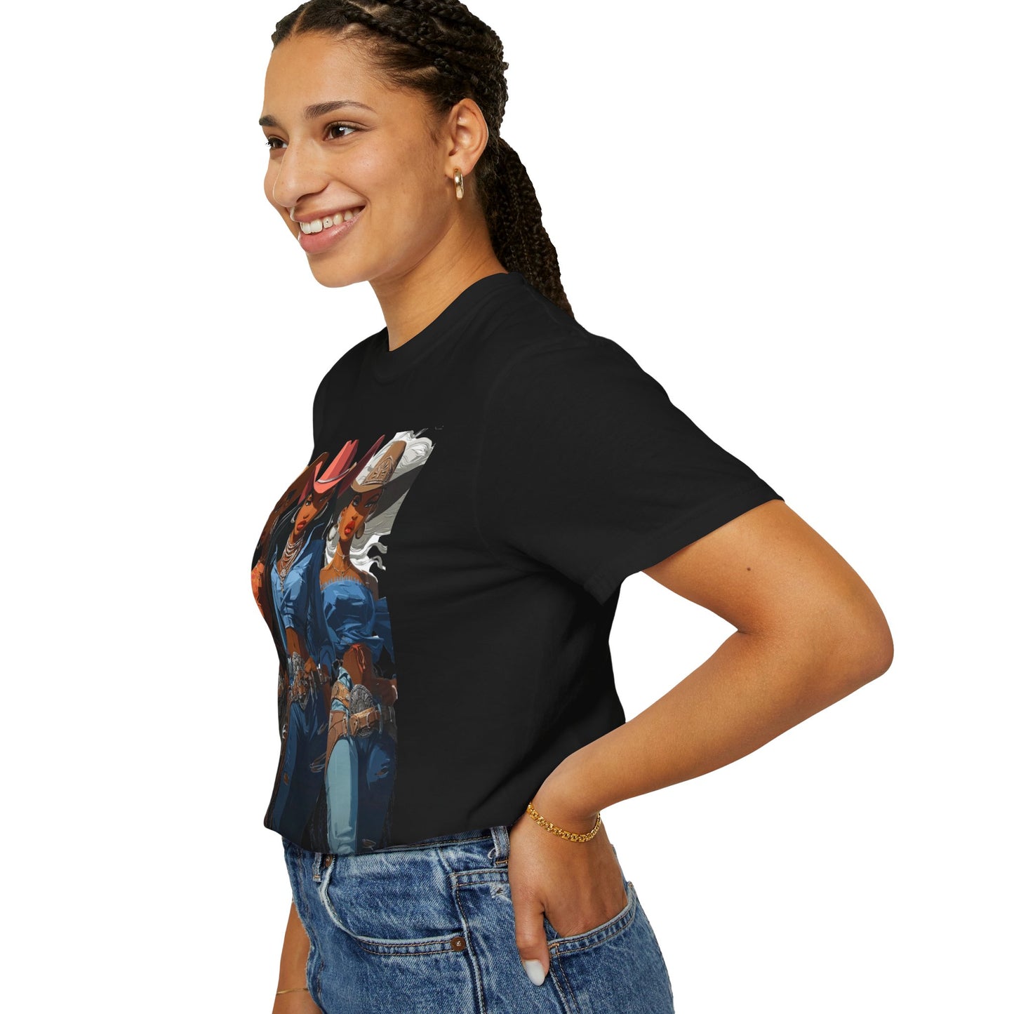 “Yeehaw & Unbothered” Trio Graphic T-Shirt – Western Rodeo Style Tee