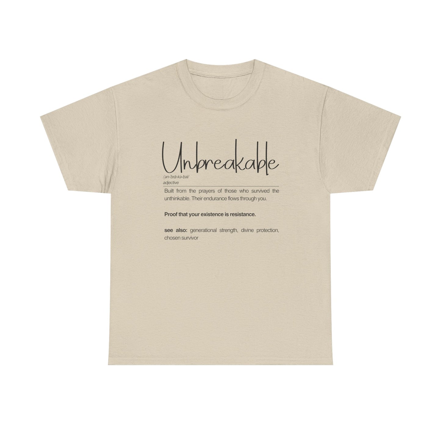 Unbreakable Empowerment Tee | Built from the Prayers, Inspirational Shirt for Resilience, Motivational Wear