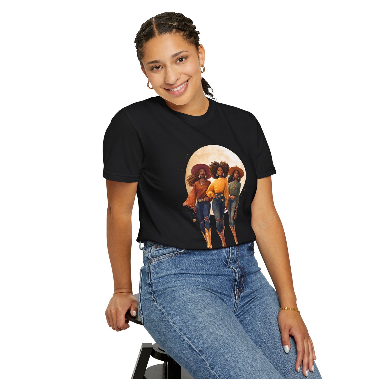 Cowgirls of the West, Unisex Garment-Dyed T-shirt