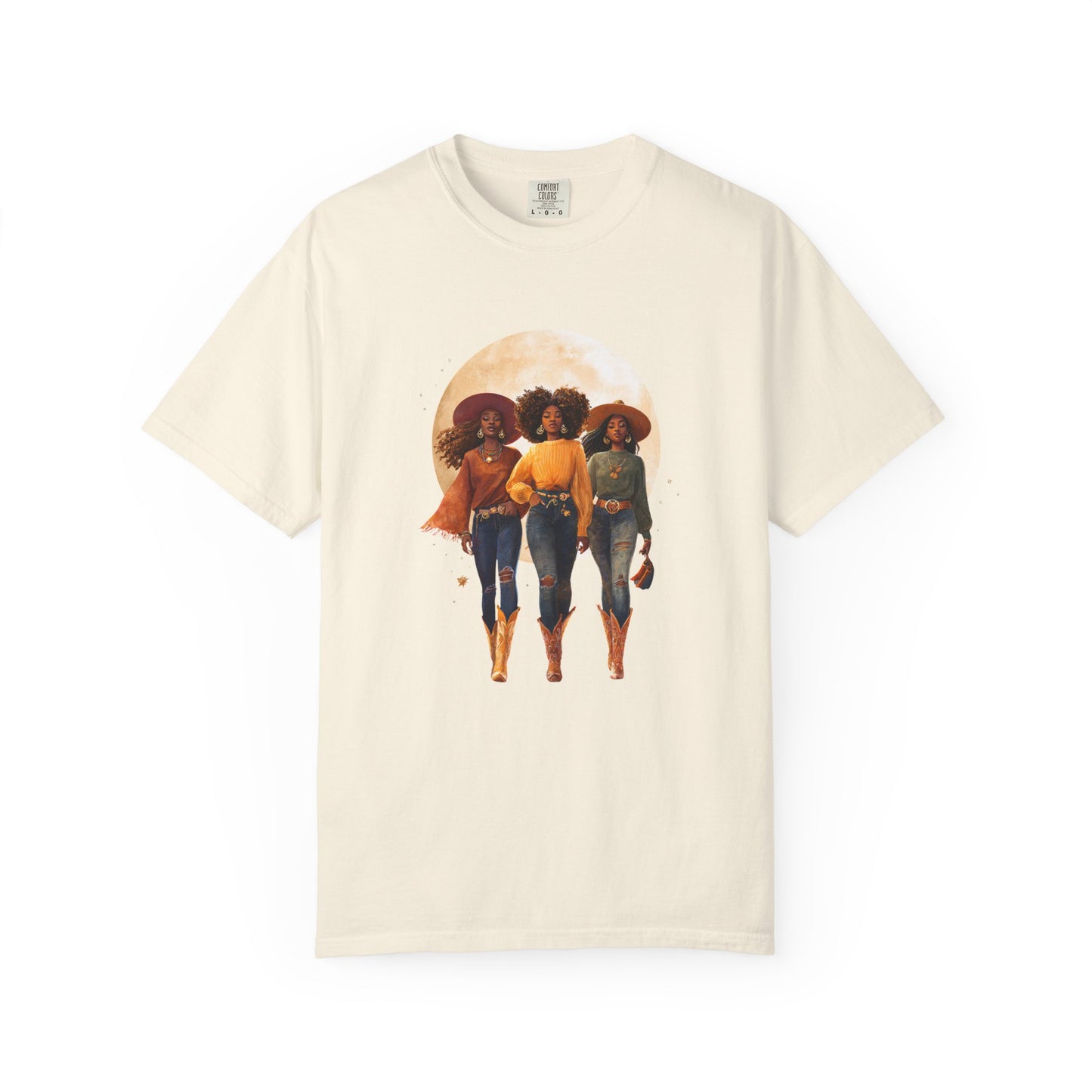 Cowgirls of the West, Unisex Garment-Dyed T-shirt