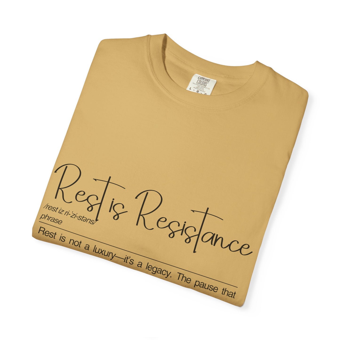 Rest is Resistance - Rest is not a luxury Unisex T-Shirt | Relaxation, Self-Care Gift, Quote Shirt