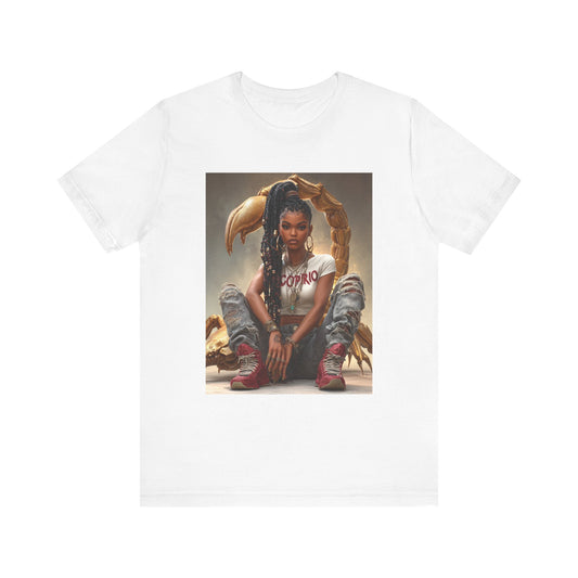 Edgy Fashion Graphic Tee, Unisex Jersey Short Sleeve Tee, Trendy Casual Wear, Gift for Hip Hop Lovers, Streetwear Style, Summer Essential