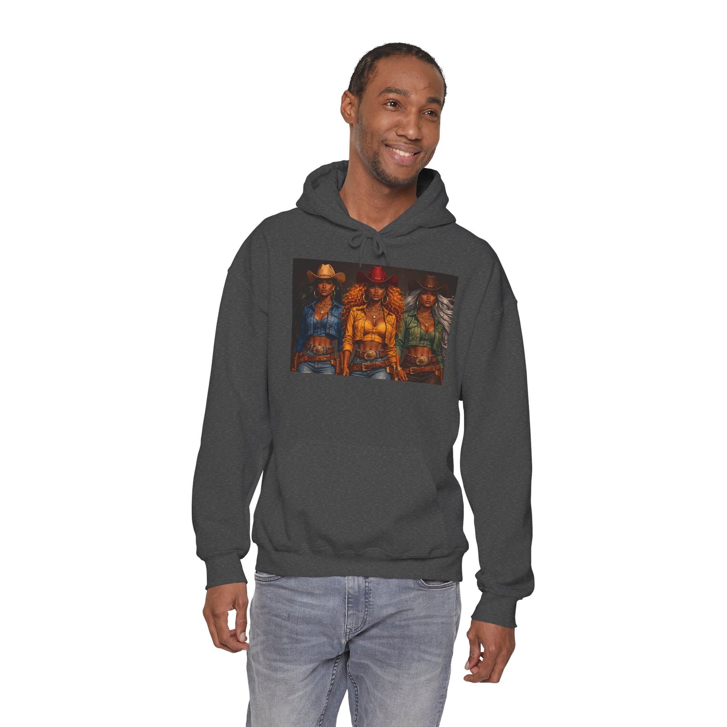 Triple the Grit Graphic Hoodie – Vintage Western Saloon Art