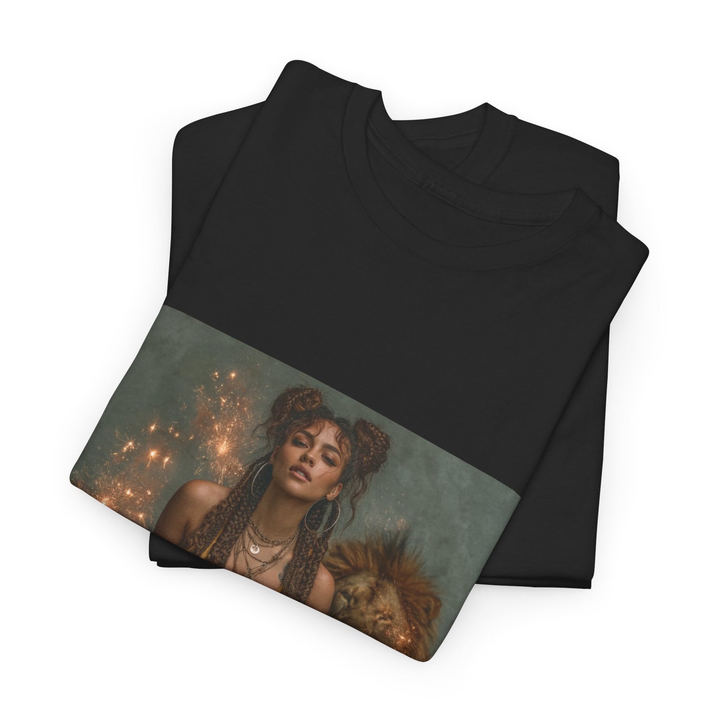 Leo Graphic Tee | Unisex Heavy Cotton T-Shirt for Yoga Lovers, Mindfulness, Gift for Her, Relaxation