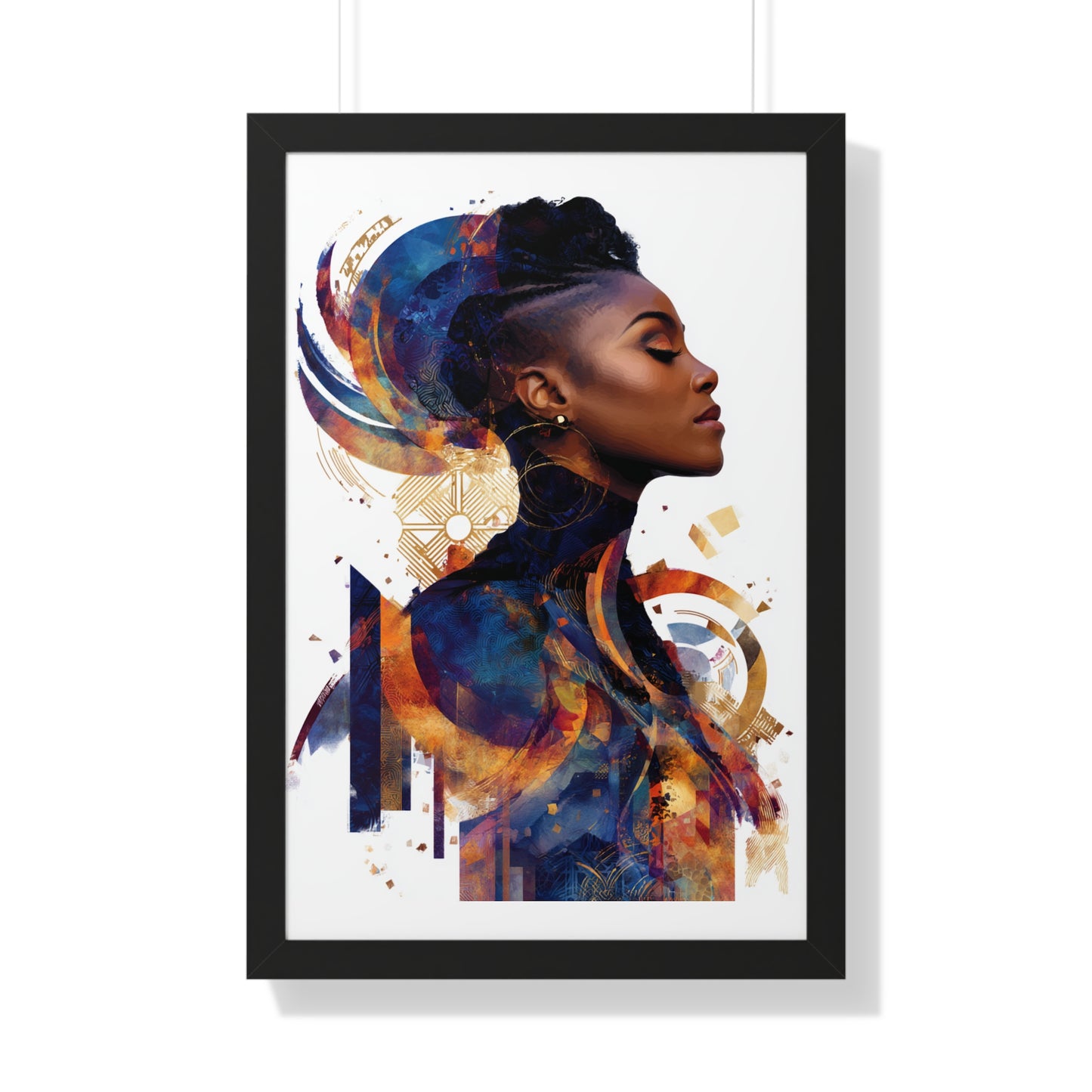 Modern Woman Framed Poster - Artistic Wall Art Decor