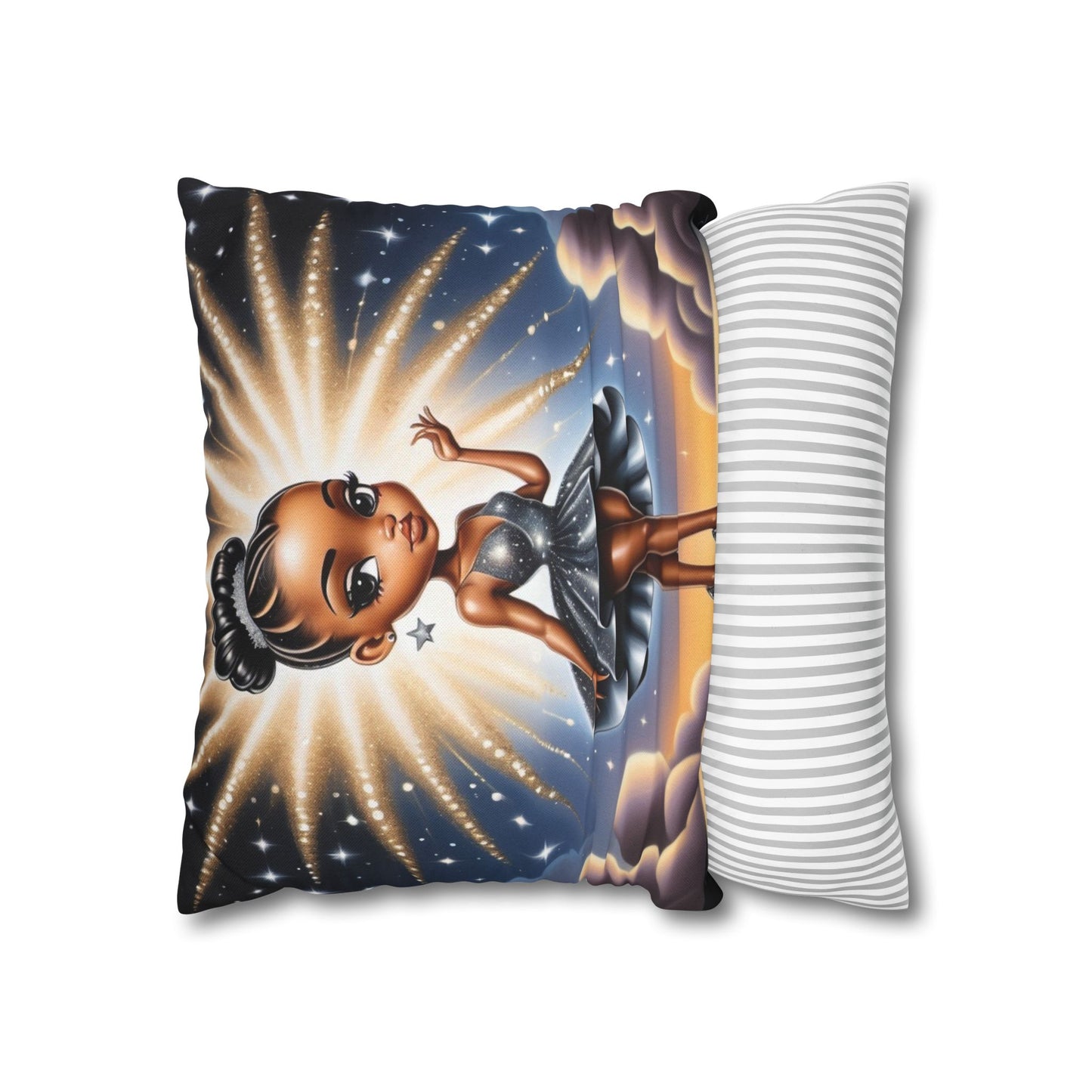 Glamorous Starlet Square Pillowcase - Chic Decor for Dreamers