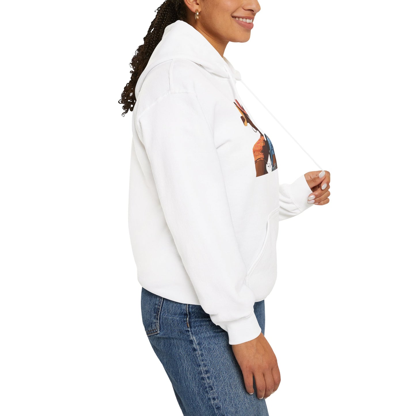 “Yeehaw & Unbothered” Trio Hoodie — Retro Western Cowgirl Graphic Sweatshirt