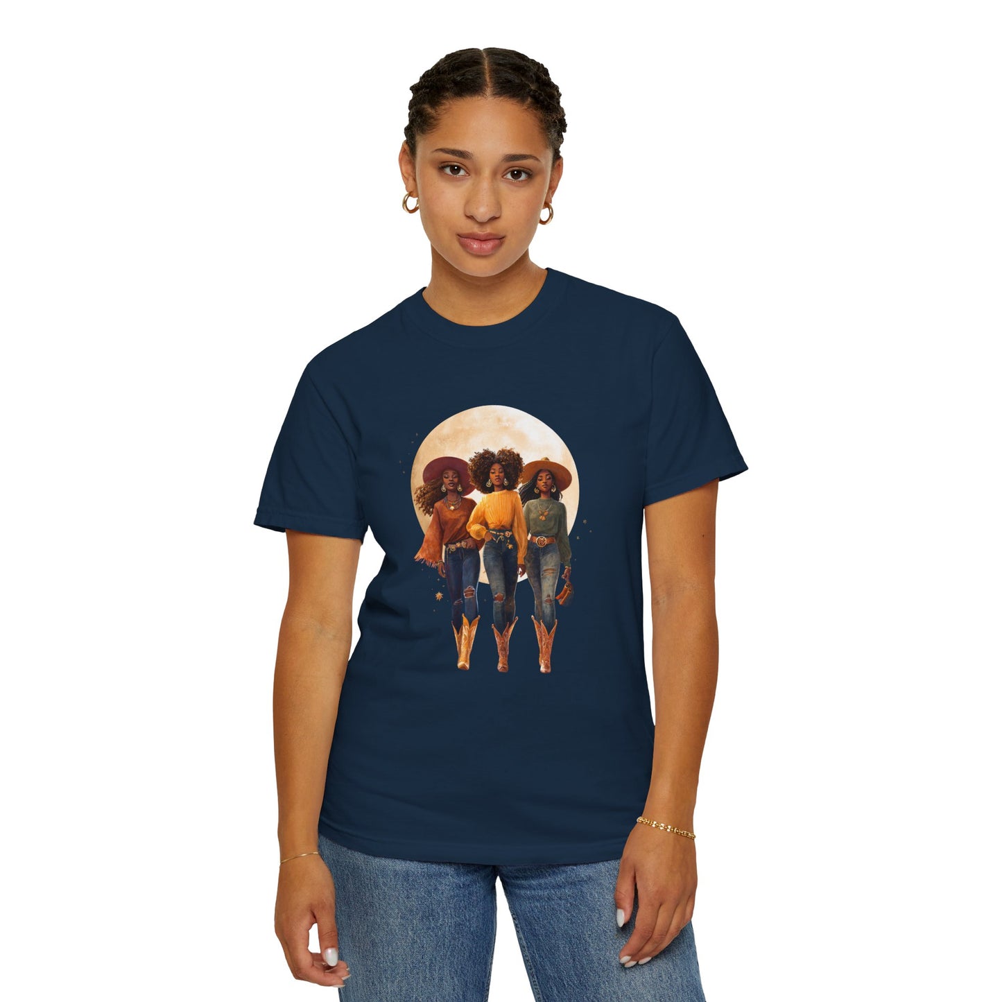 Cowgirls of the West, Unisex Garment-Dyed T-shirt