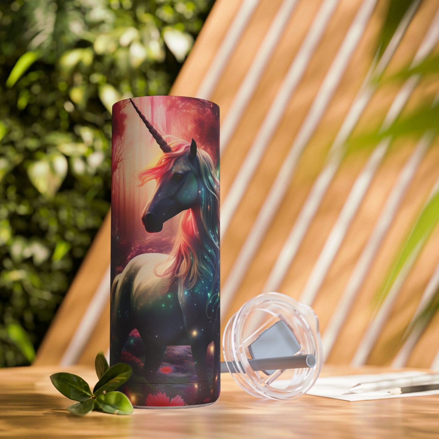 Magical Unicorn Skinny Matte Tumbler, 20oz