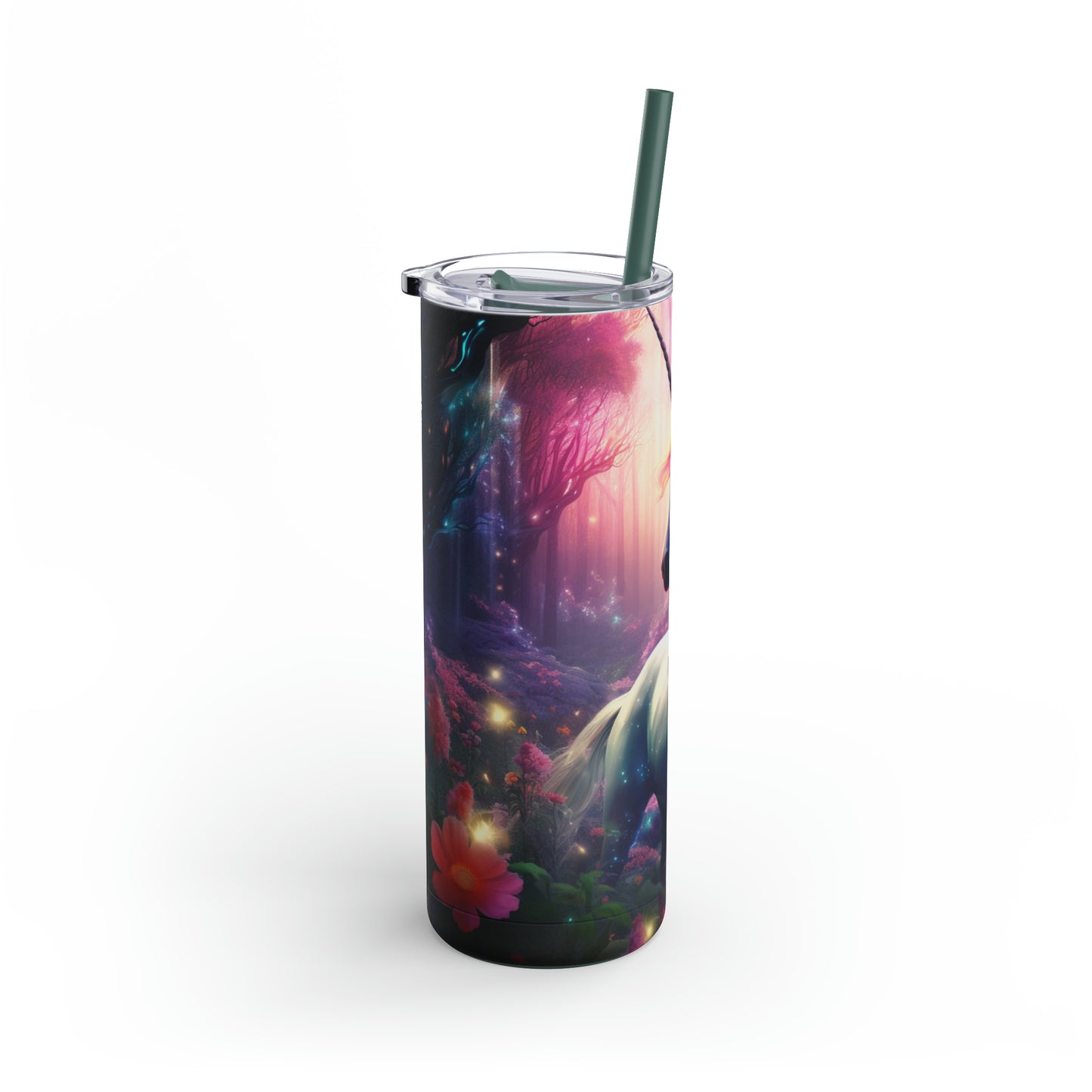 Magical Unicorn Skinny Matte Tumbler, 20oz