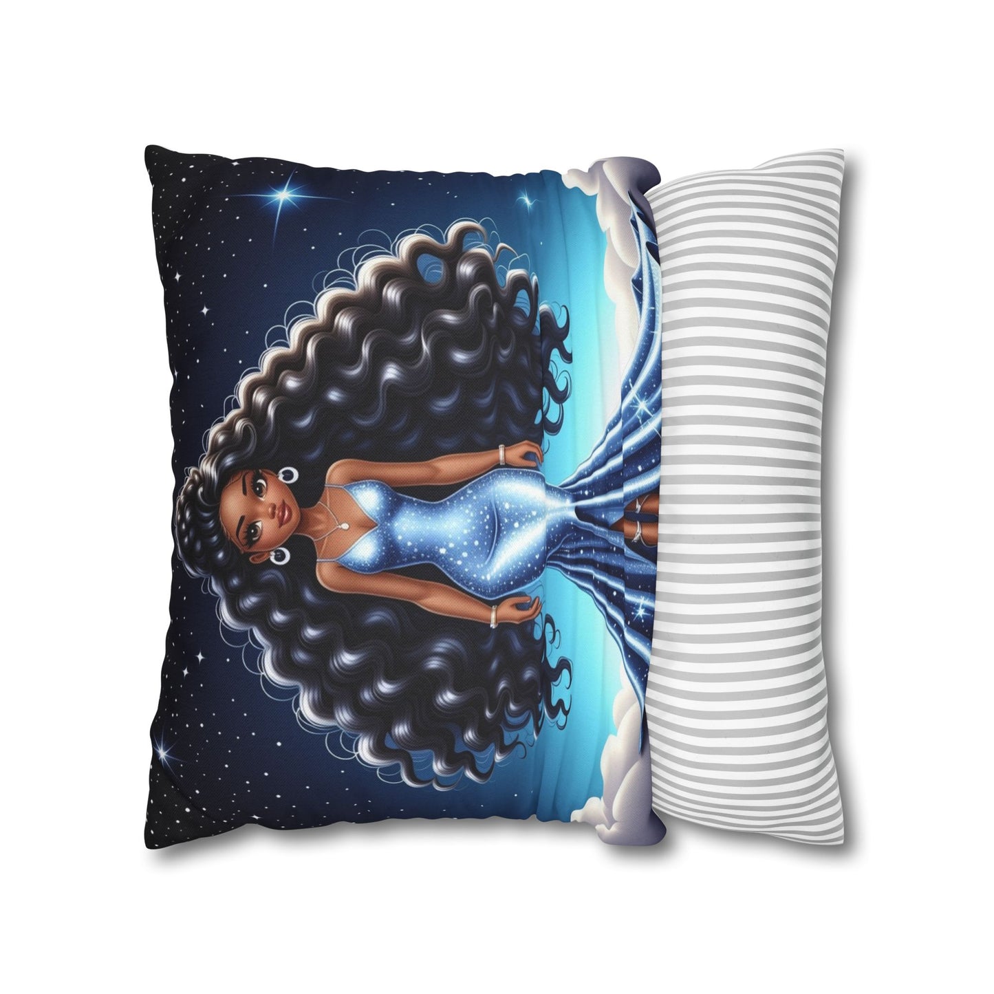 Celestial Glamour Decorative Pillowcase | Starry Night Design