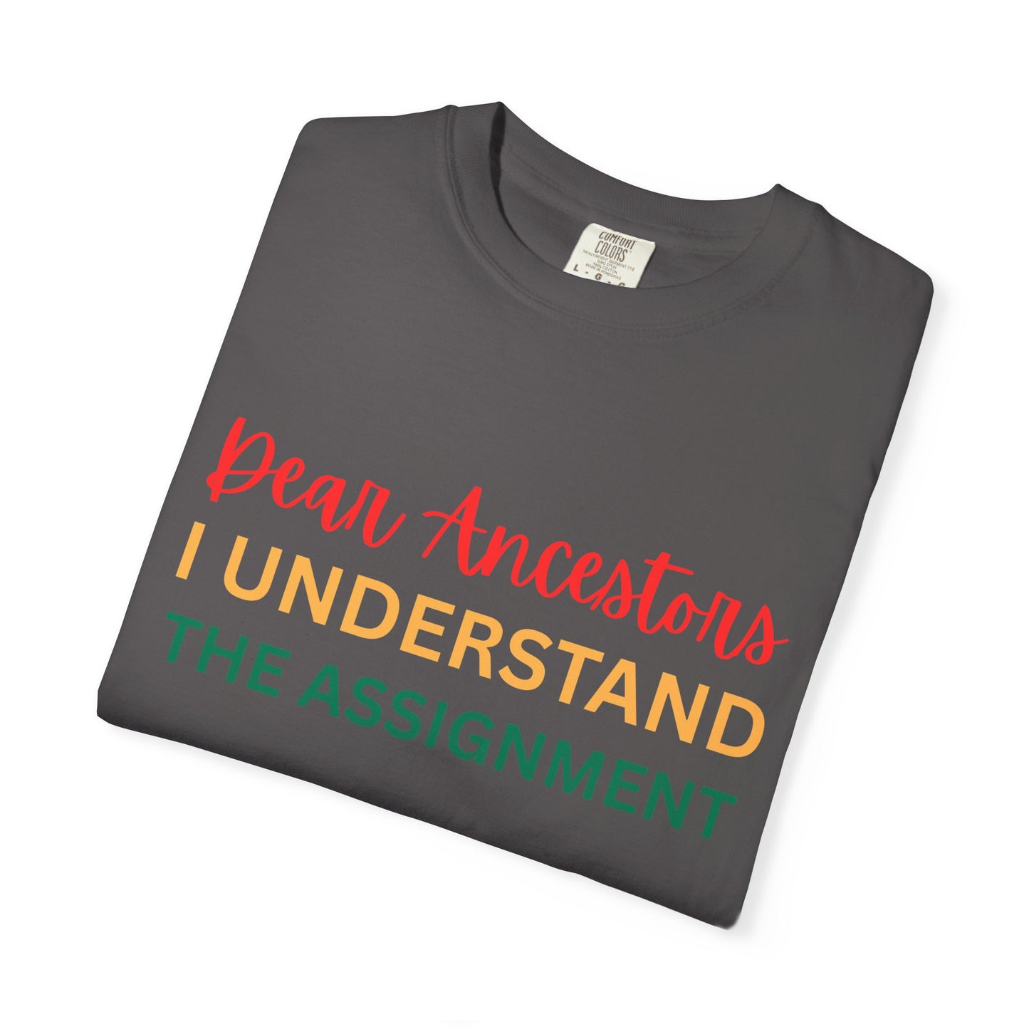 Dear Ancestors Unisex T-shirt, Funny Tee, Gift for Family, Heritage Pride Shirt, Casual Everyday Wear, Unique Statement Tee
