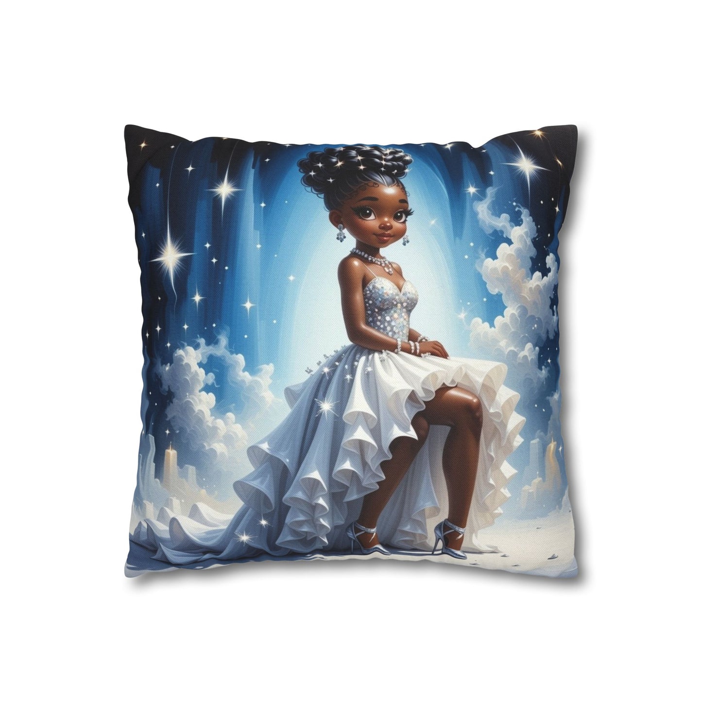 Dreamy Princess Square Pillowcase - Elegant Home Decor