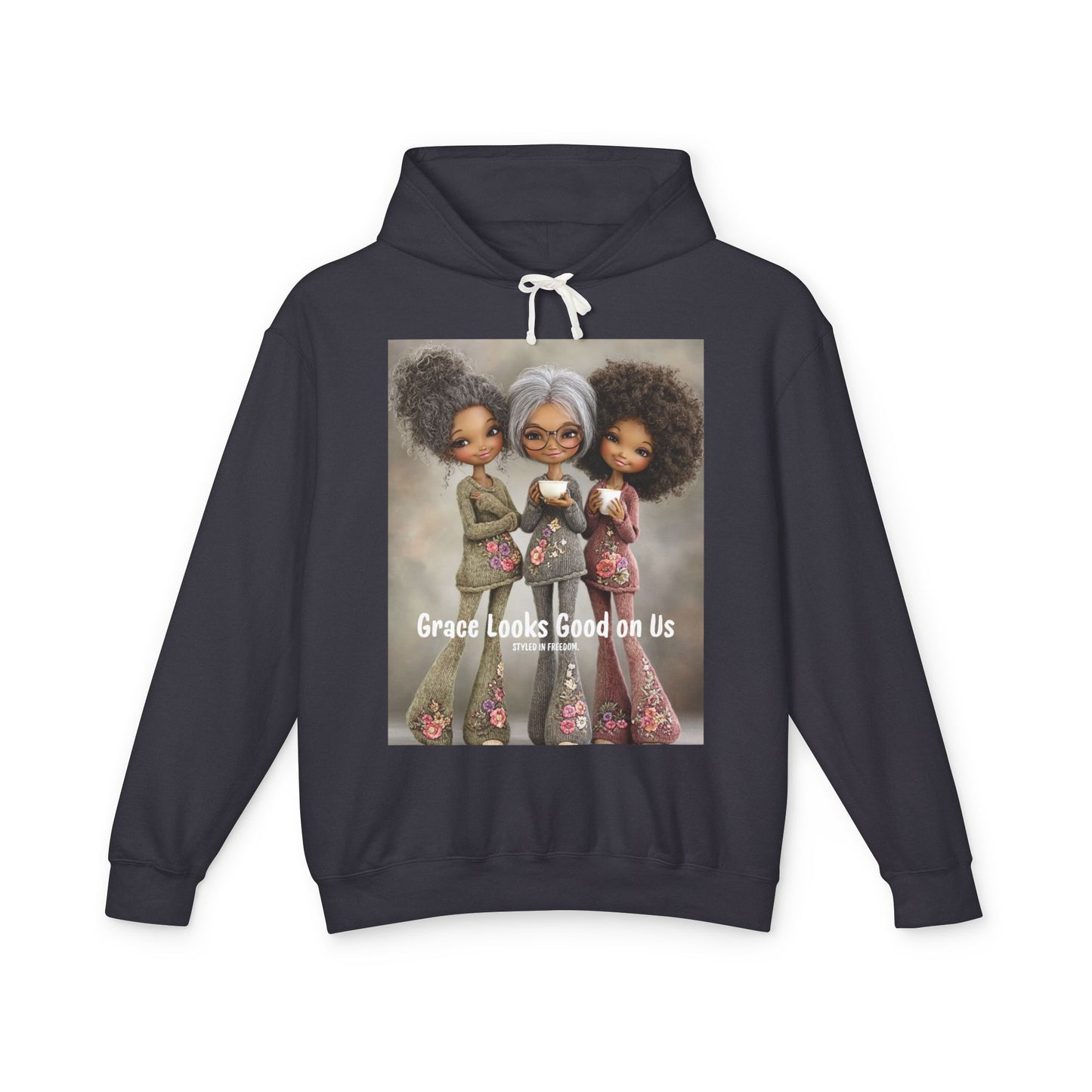 LIMITED EDITION | Cozy Sisterhood Graphic Hooded Sweatshirt - “Sisters in Strength.”