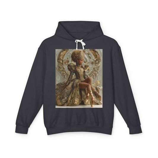 Baroque Queen Hoodie — Regal Vintage Portrait Pullover
