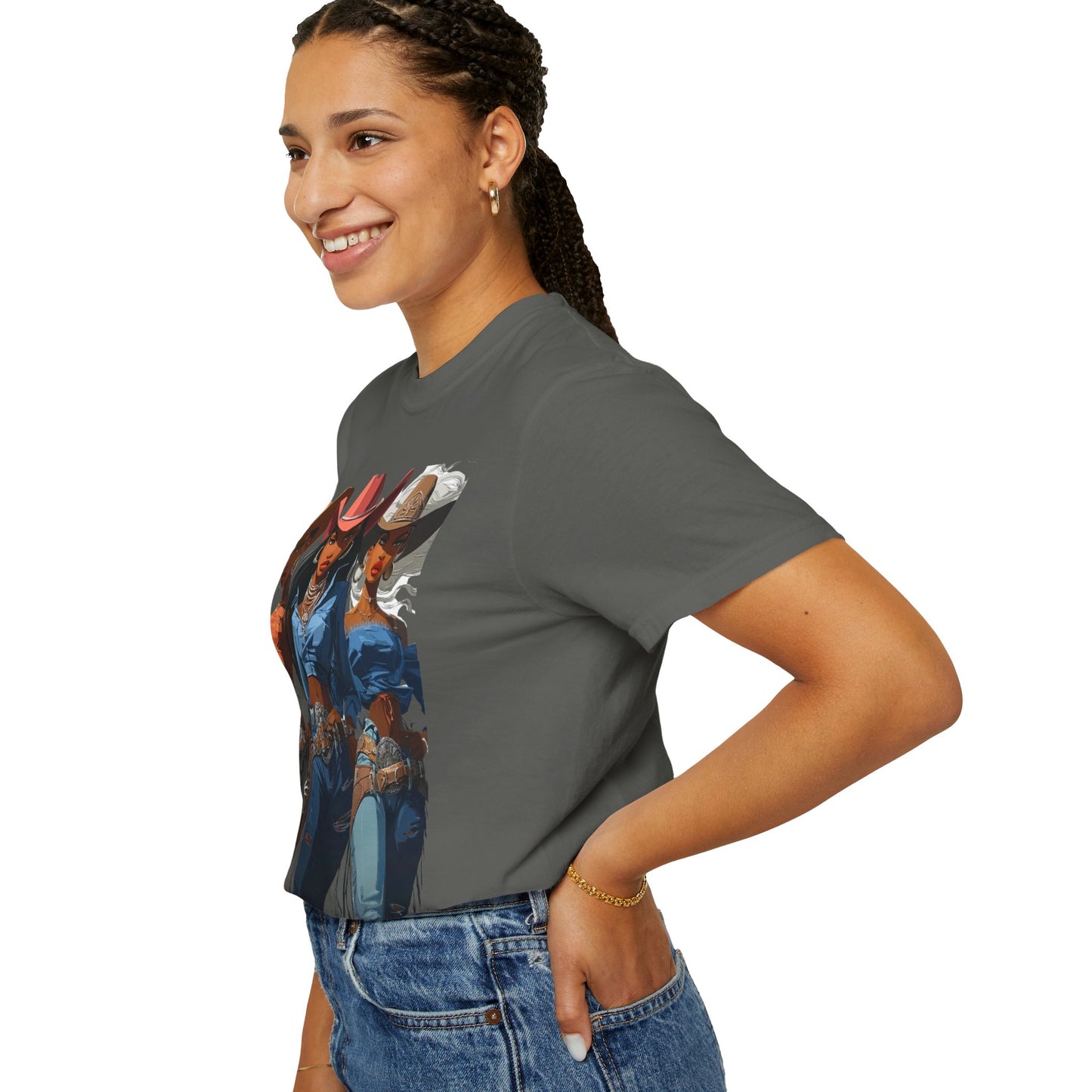 “Yeehaw & Unbothered” Trio Graphic T-Shirt – Western Rodeo Style Tee