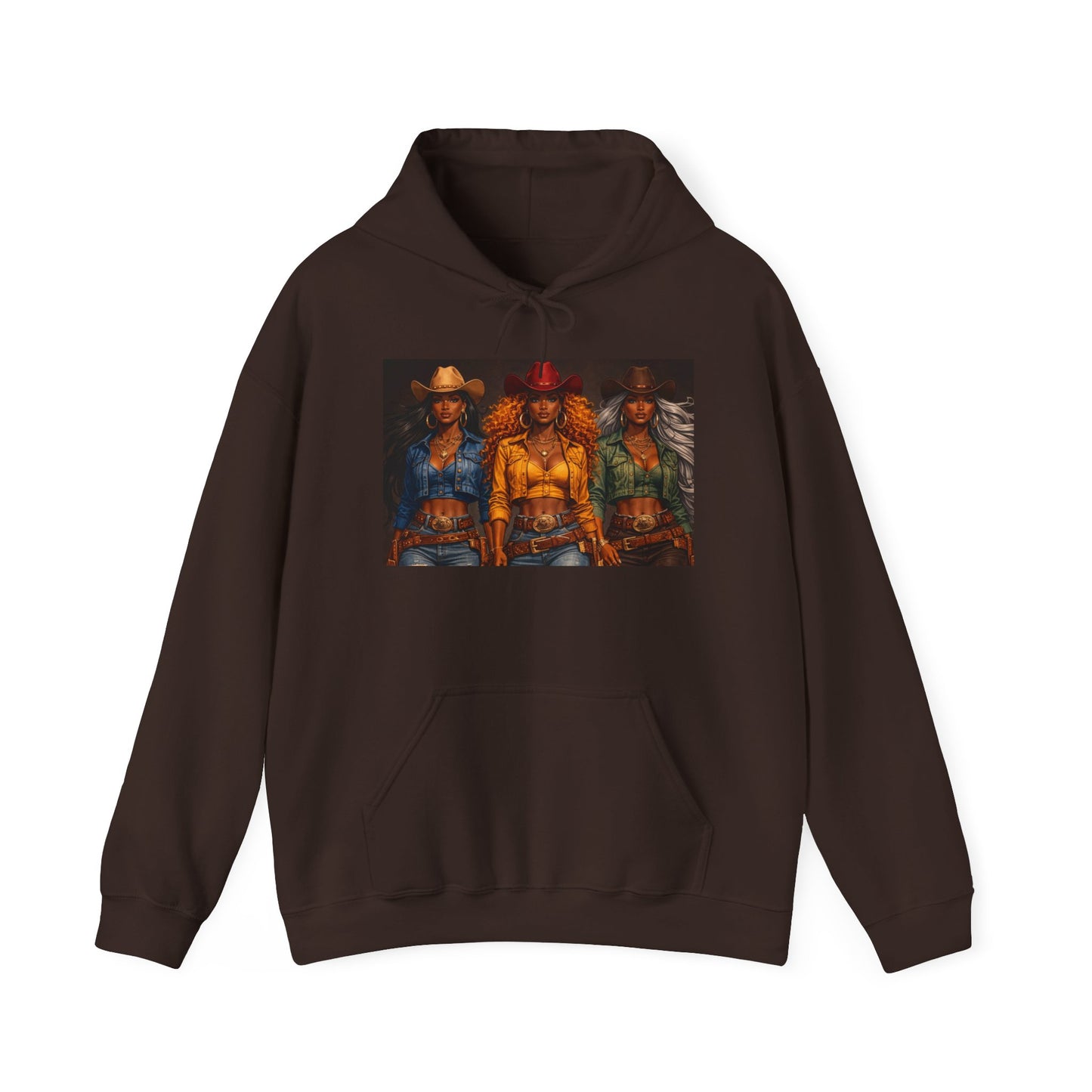 Triple the Grit Graphic Hoodie – Vintage Western Saloon Art