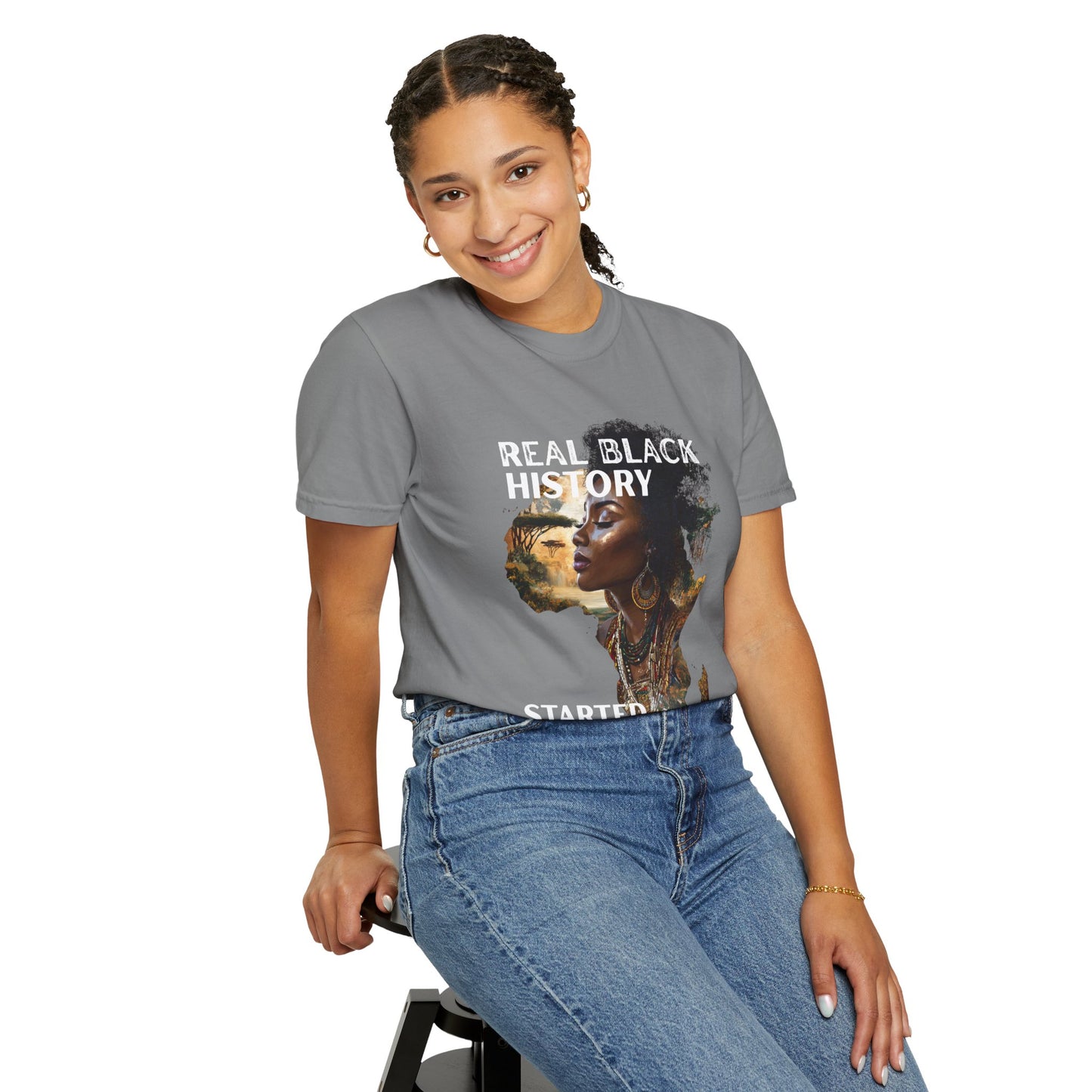 Real Black History T-Shirt — "Real Black History Started Before Slavery"