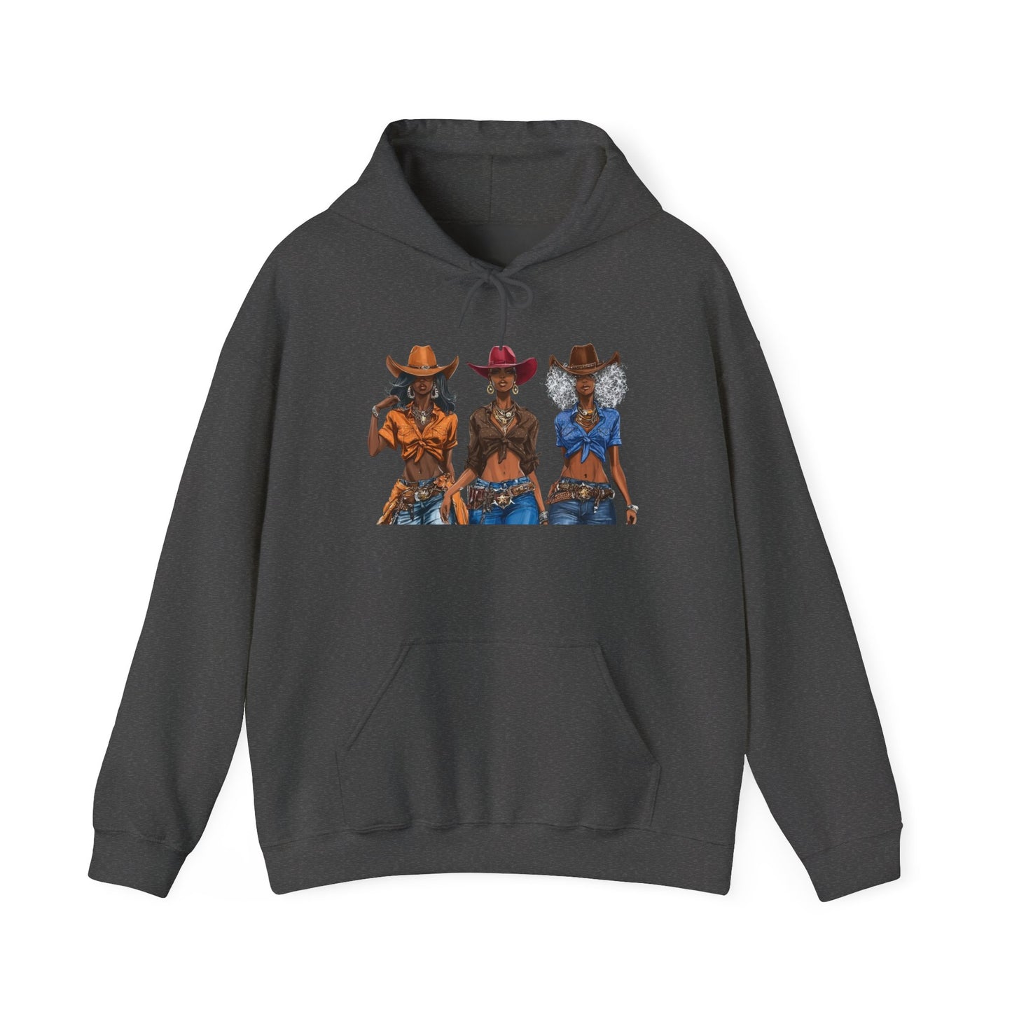 “Melanin on the Frontier” Graphic Hoodie — Western Women Rock Band Pullover