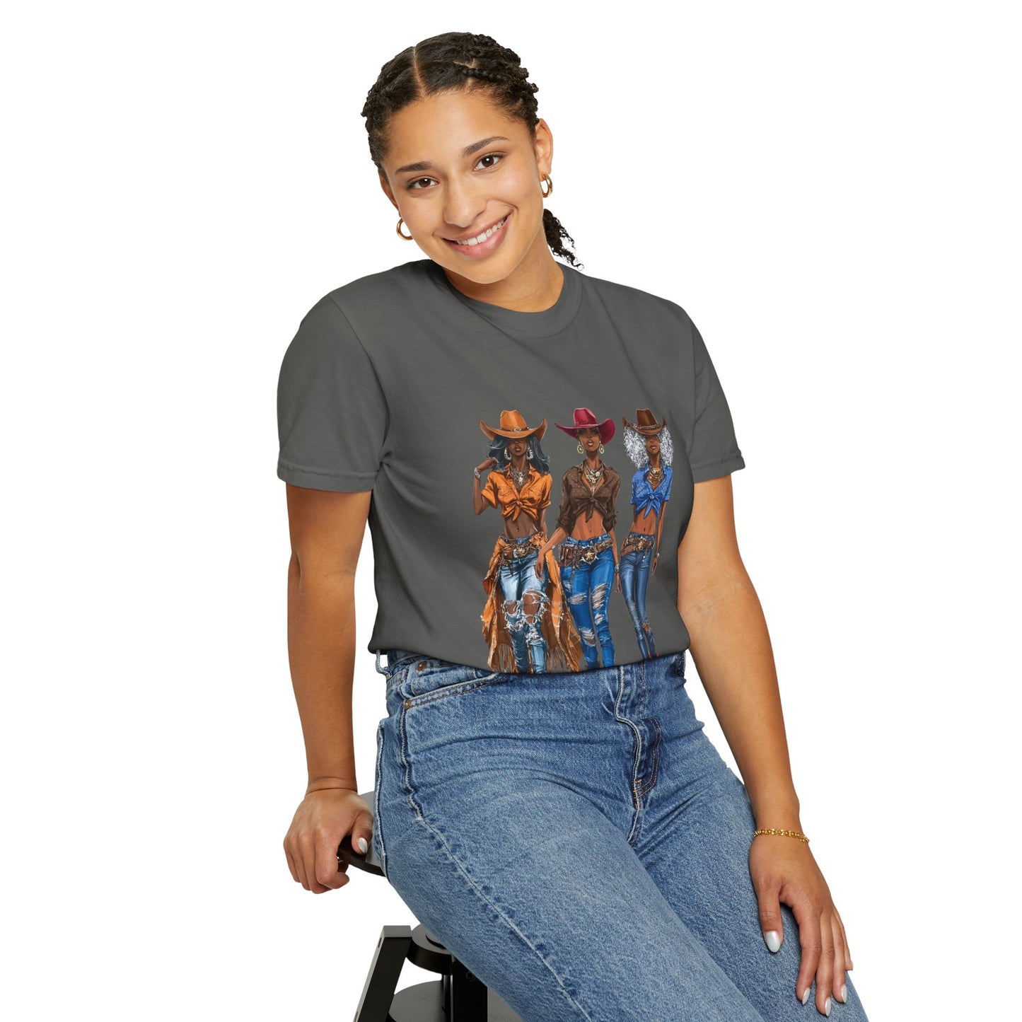 “Melanin on the Frontier” Graphic T-Shirt — Western Rodeo Fashion Tee