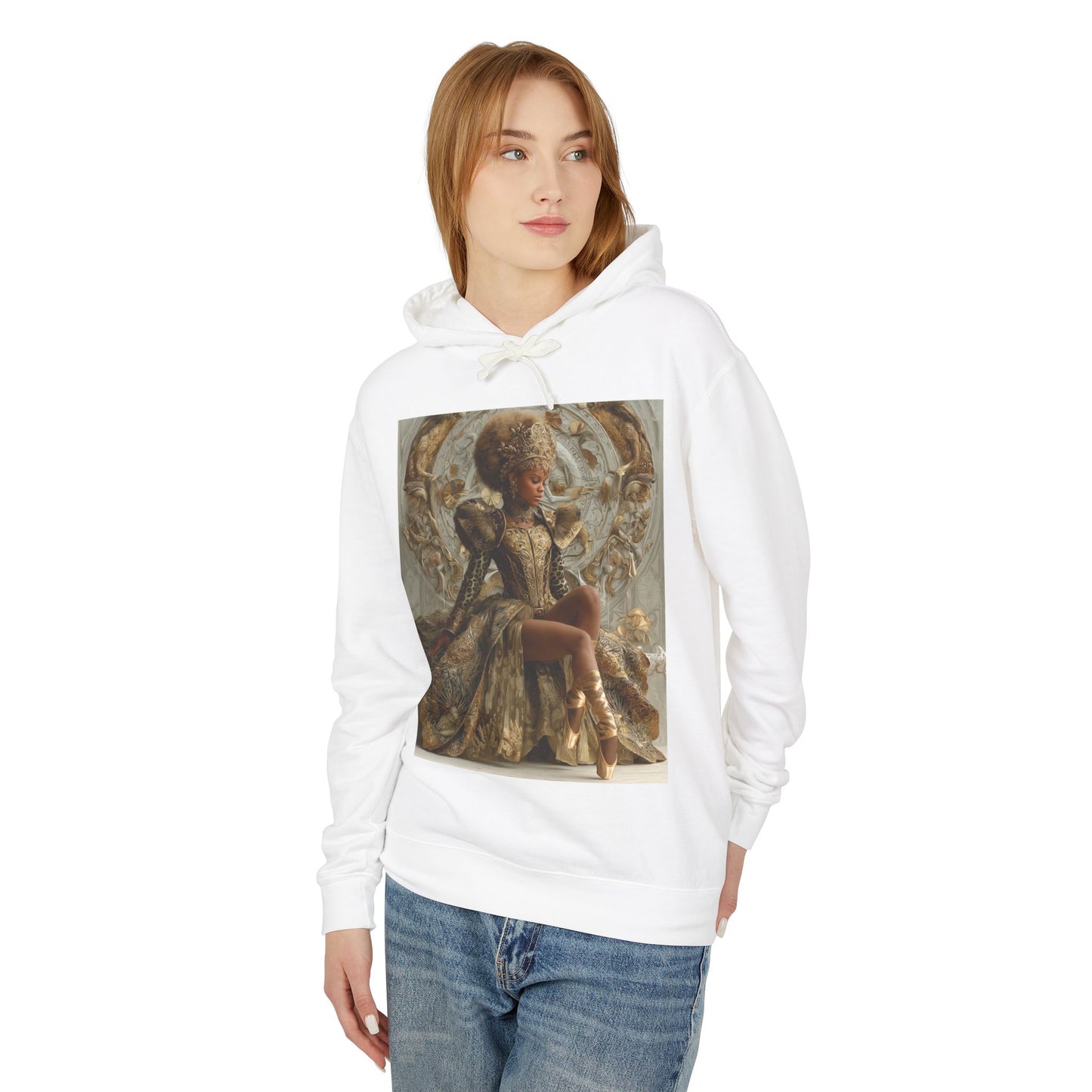 Baroque Queen Hoodie — Regal Vintage Portrait Pullover