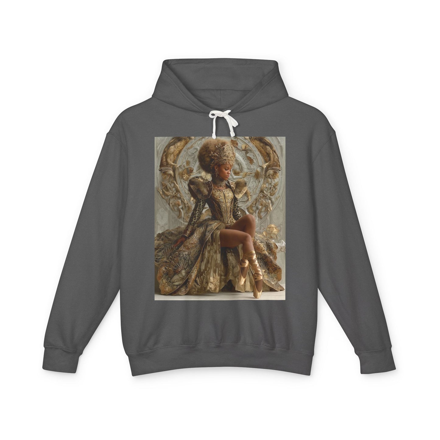 Baroque Queen Hoodie — Regal Vintage Portrait Pullover