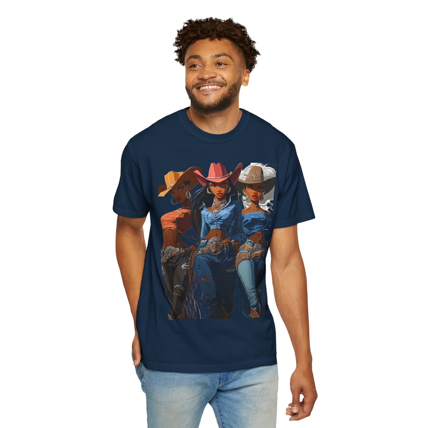 “Yeehaw & Unbothered” Trio Graphic T-Shirt – Western Rodeo Style Tee