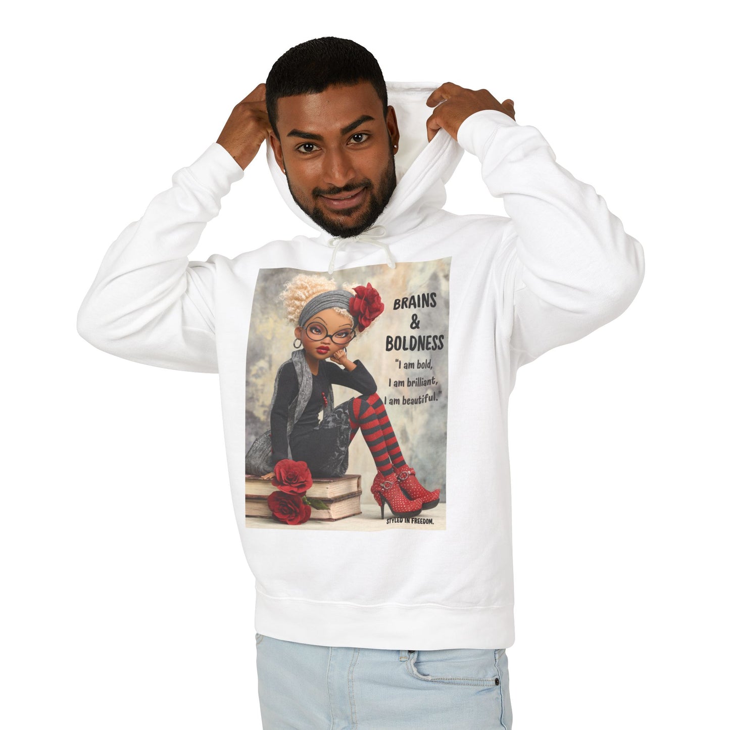 LIMITED EDITION | Storybook Scholar Doll Hoodie — “Smart is Stylish.”