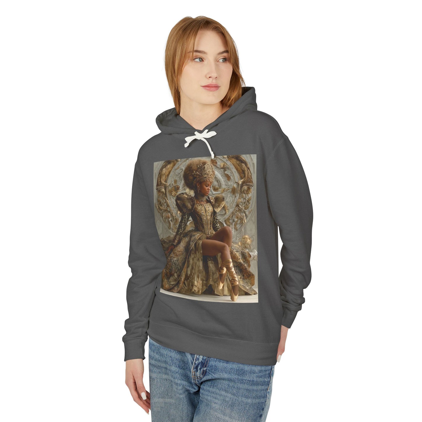 Baroque Queen Hoodie — Regal Vintage Portrait Pullover