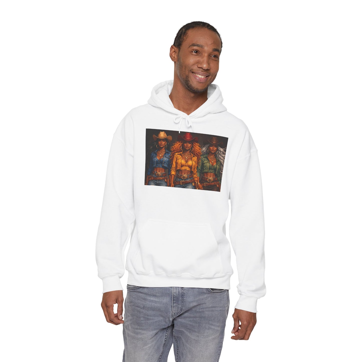 Triple the Grit Graphic Hoodie – Vintage Western Saloon Art