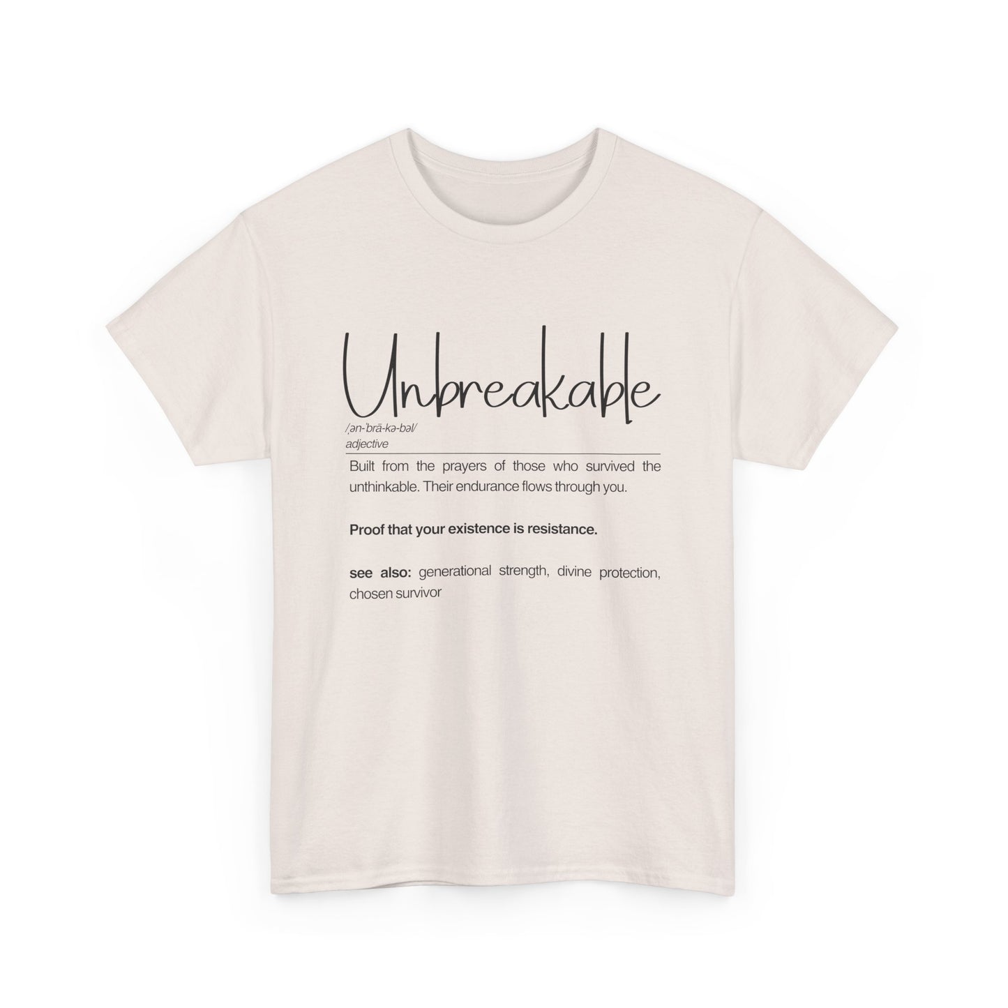 Unbreakable Empowerment Tee | Built from the Prayers, Inspirational Shirt for Resilience, Motivational Wear