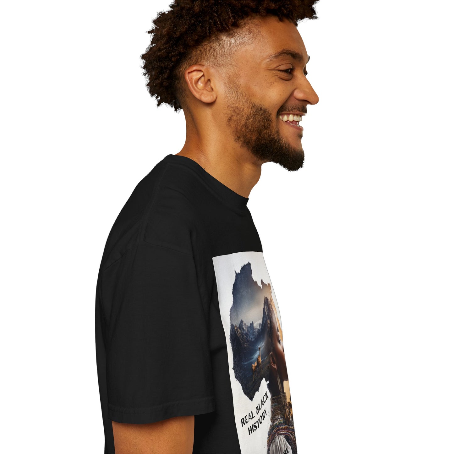 "Real Black History Started Before Slavery" African Heritage Graphic Tee