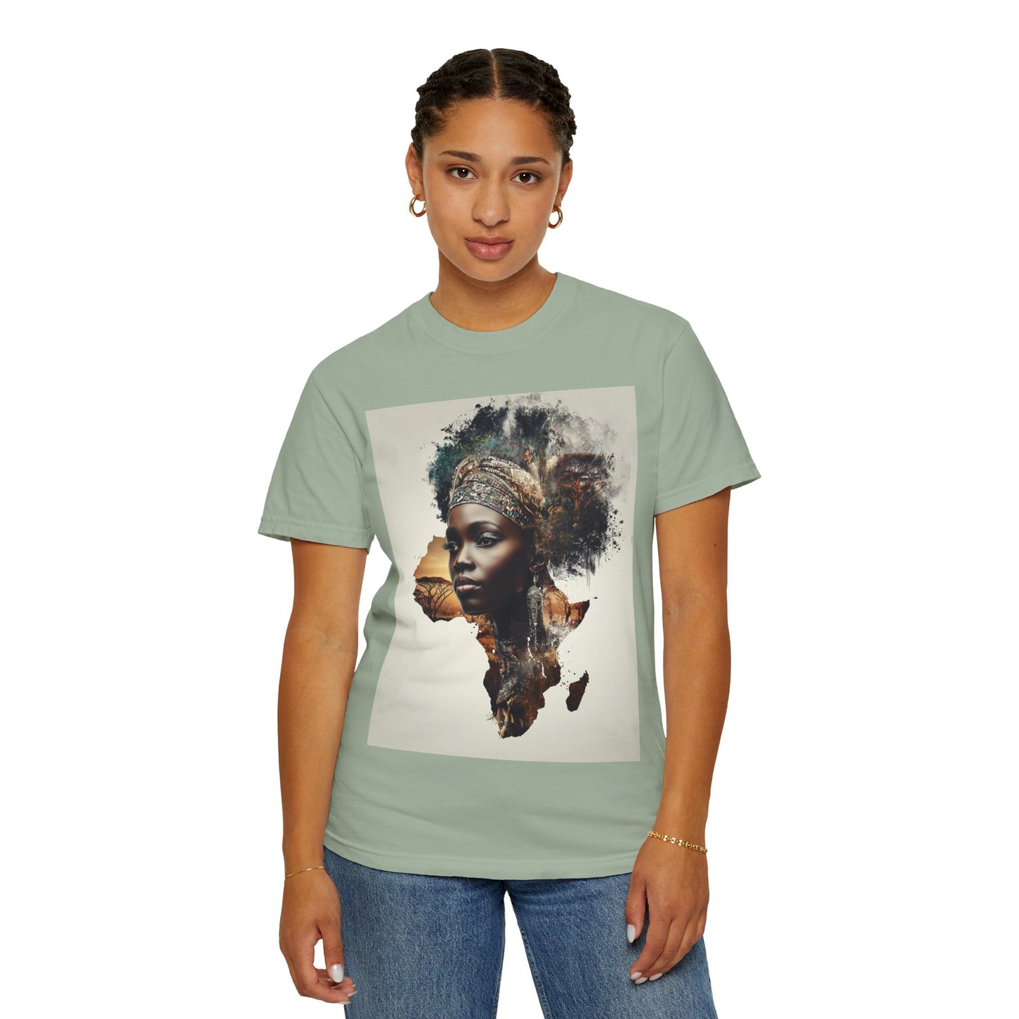 African Soul T-Shirt — Afrocentric Map Portrait Tee