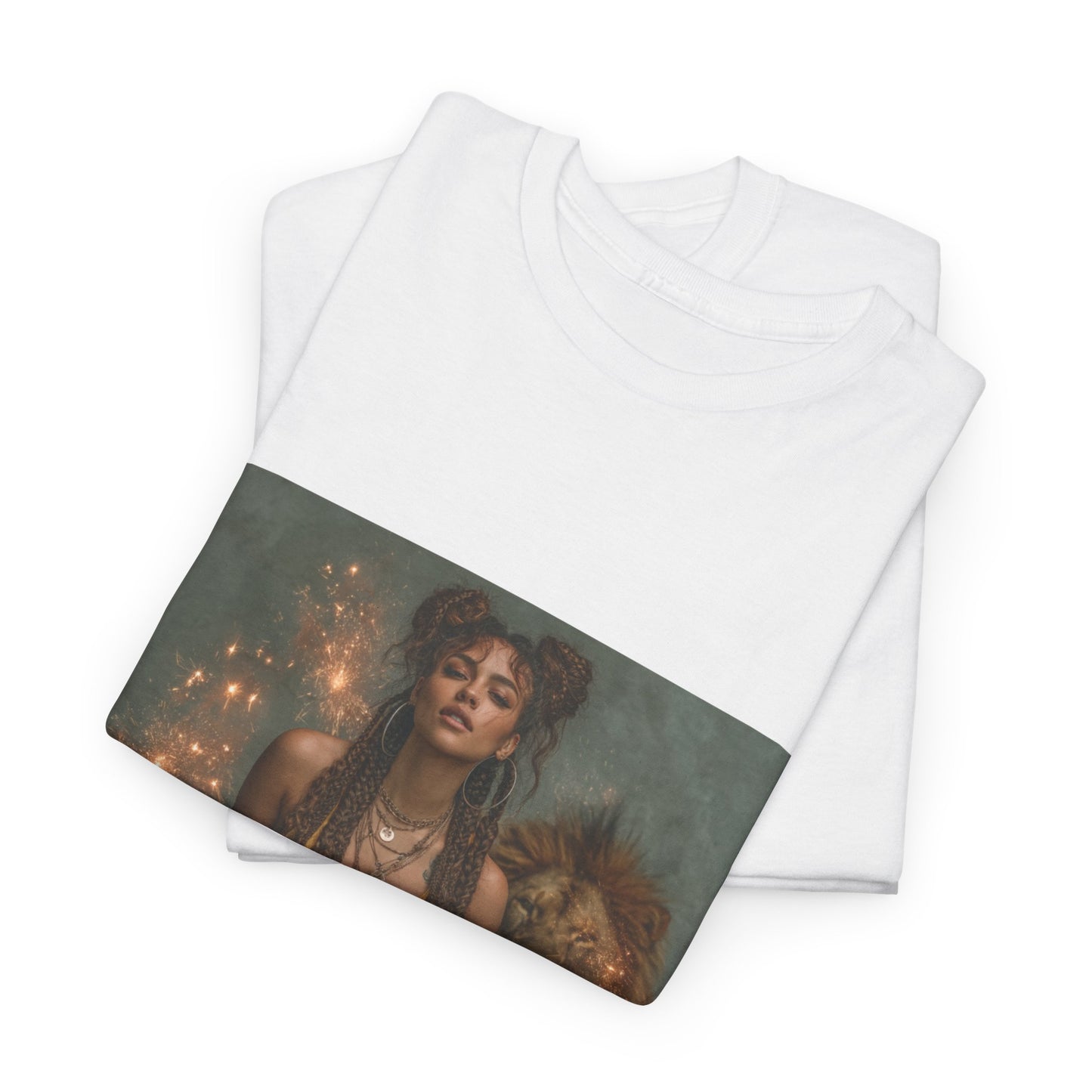 Leo Graphic Tee | Unisex Heavy Cotton T-Shirt for Yoga Lovers, Mindfulness, Gift for Her, Relaxation