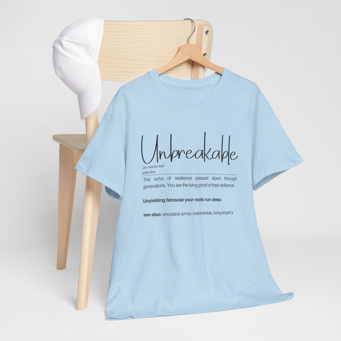 Unbreakable Message T-Shirt, Inspirational Gift, Unisex Cotton Tee, Motivational Apparel, Everyday Wear, Positive Vibes