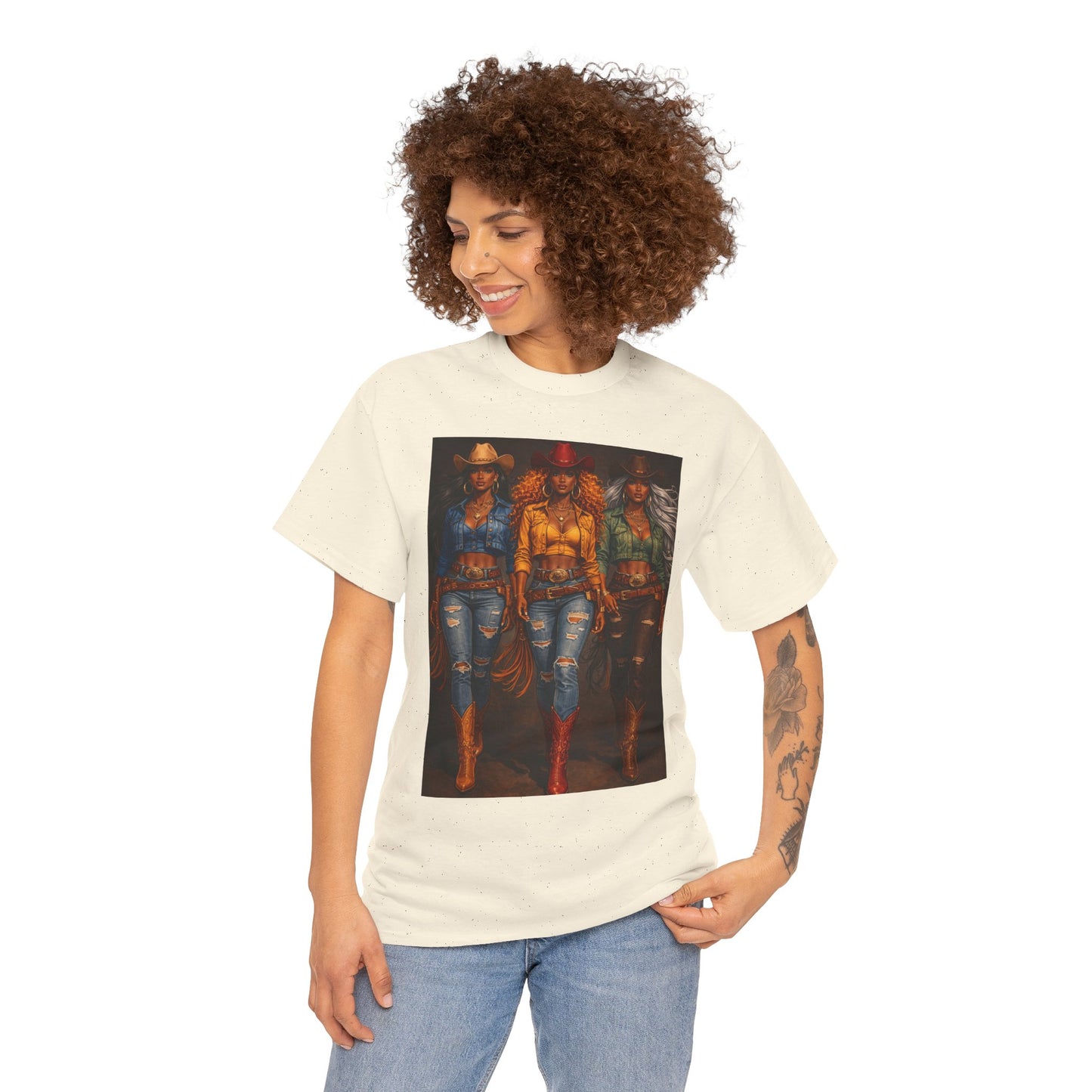 Triple the Grit Graphic Tee – Western Boots & Denim Country Style Shirt