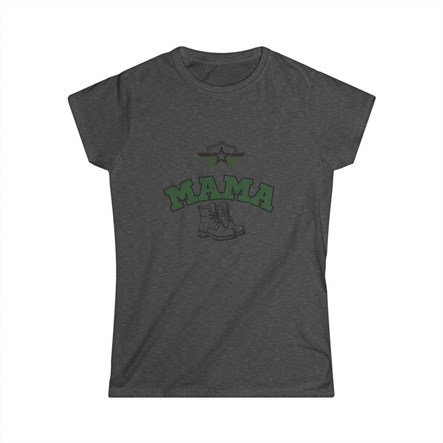 Mama Military Boot Women's Tee – Perfect for Proud Moms