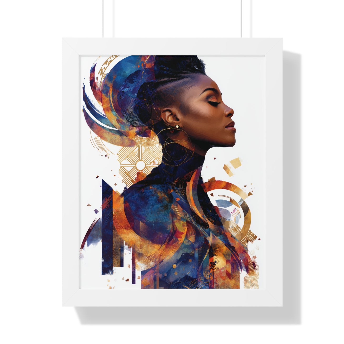 Modern Woman Framed Poster - Artistic Wall Art Decor