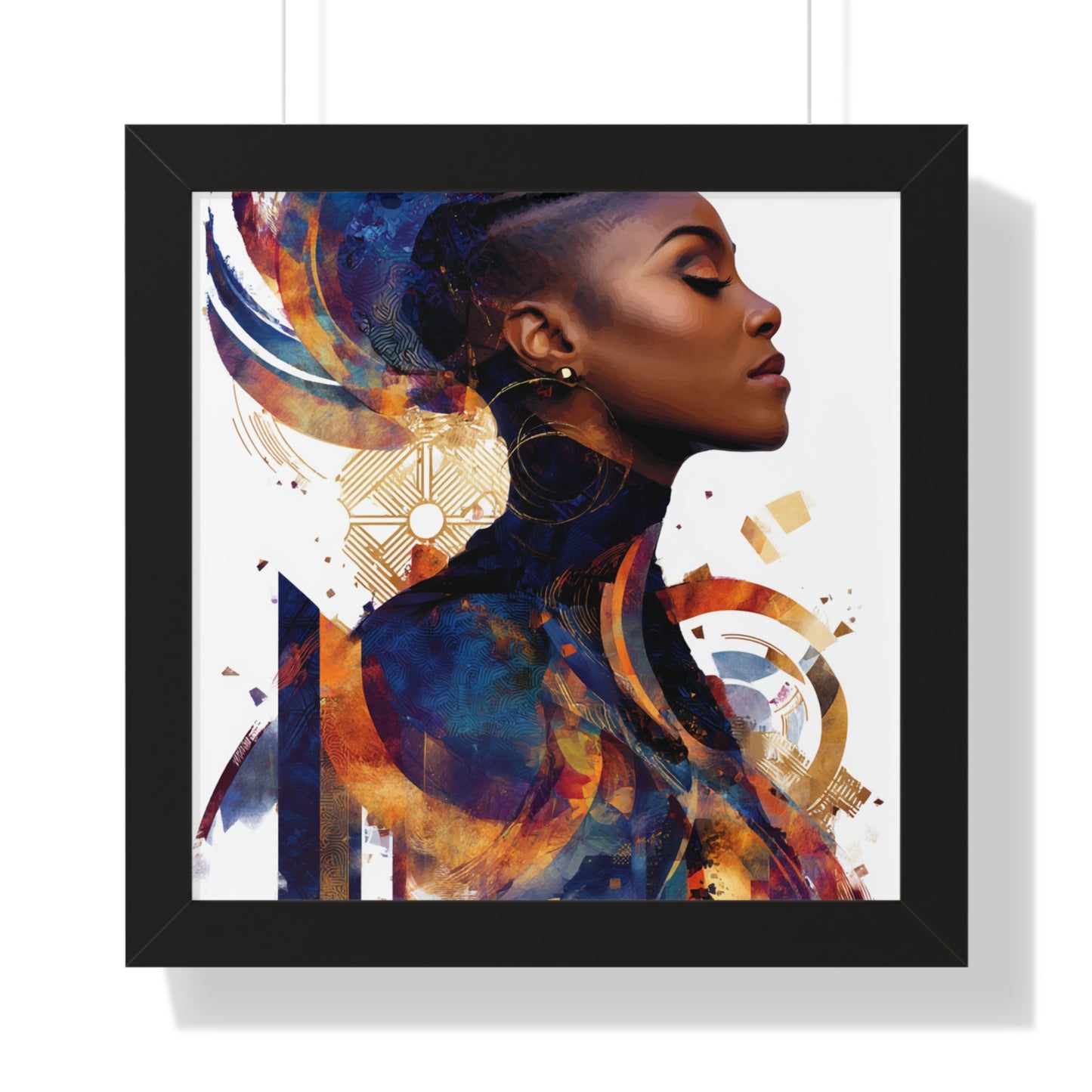 Modern Woman Framed Poster - Artistic Wall Art Decor
