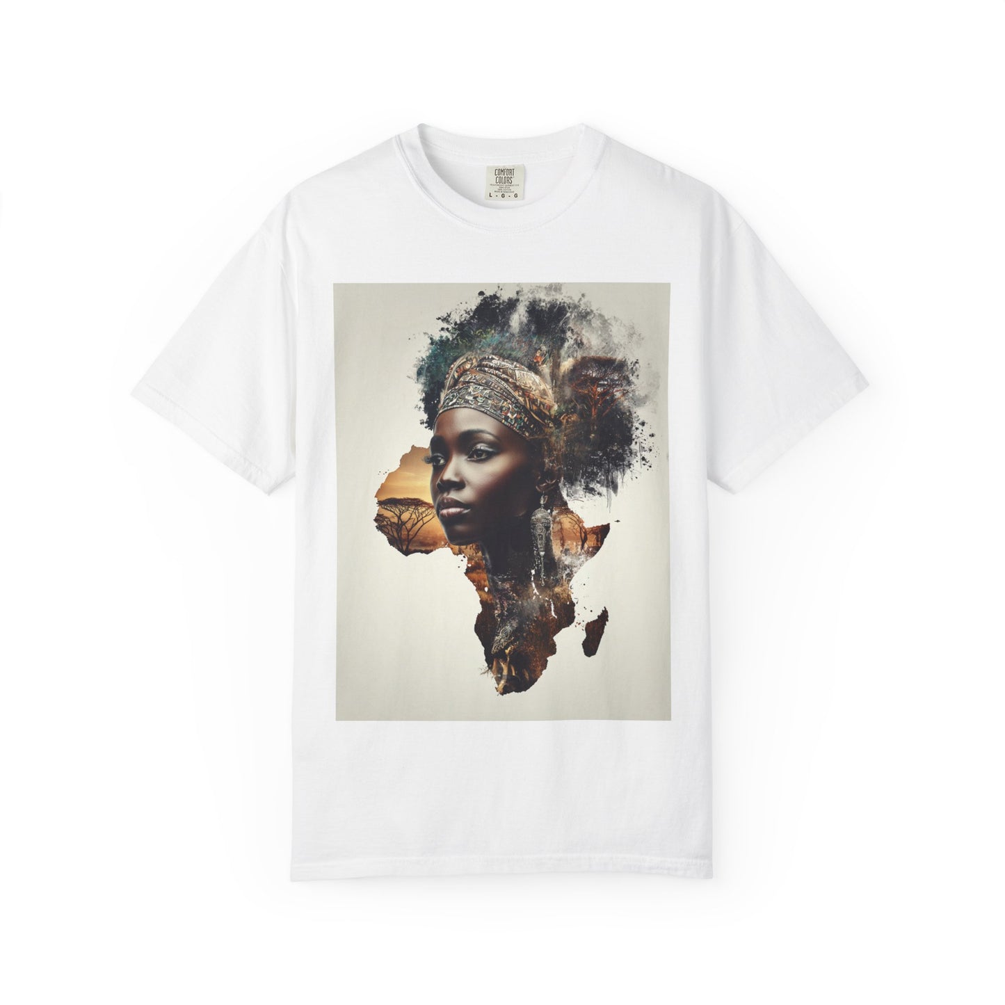 African Soul T-Shirt — Afrocentric Map Portrait Tee