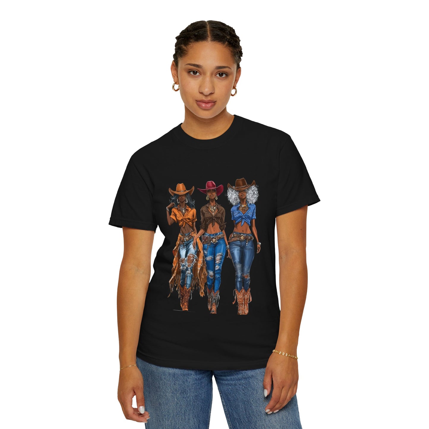 “Melanin on the Frontier” Graphic T-Shirt — Western Rodeo Fashion Tee