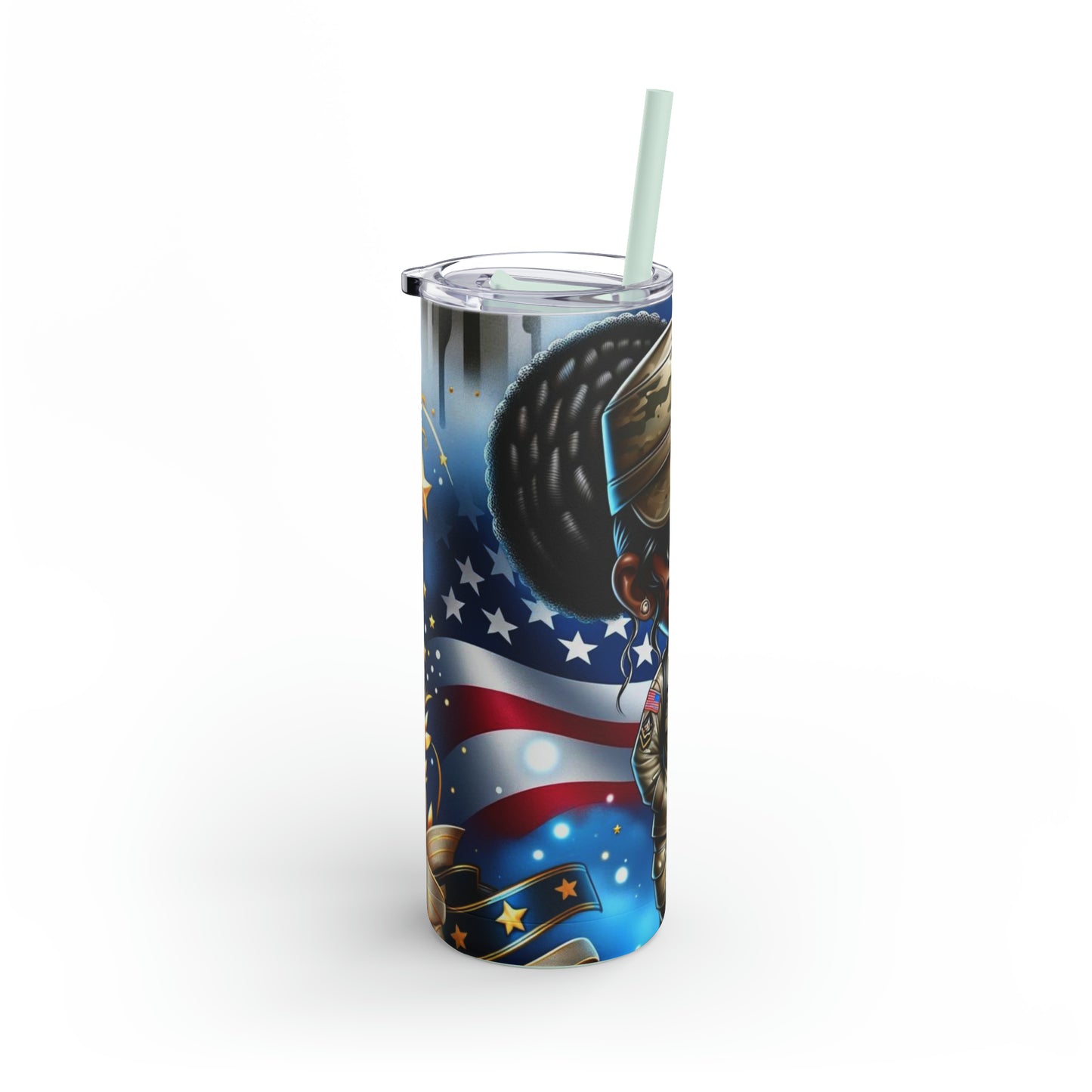 Army Girl Skinny Tumbler, 20oz