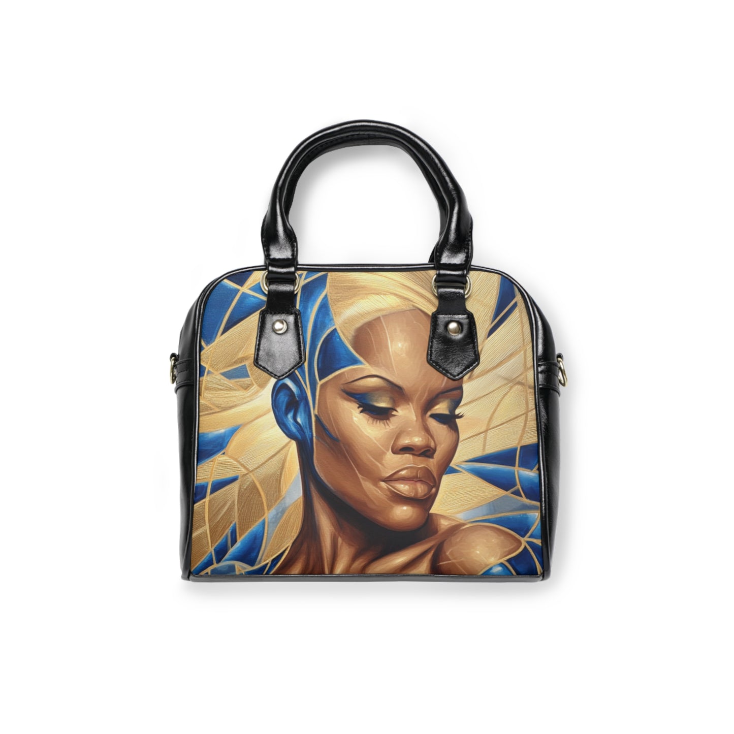 Vera Shoulder Handbag with Vibrant Female Portrait