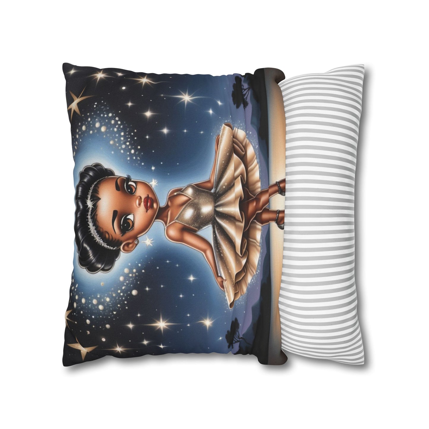 Starry Ballerina Pillowcase – Cozy Spun Polyester for Home Decor