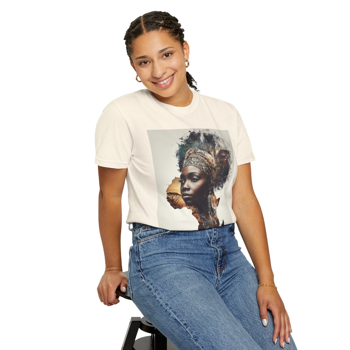 African Soul T-Shirt — Afrocentric Map Portrait Tee